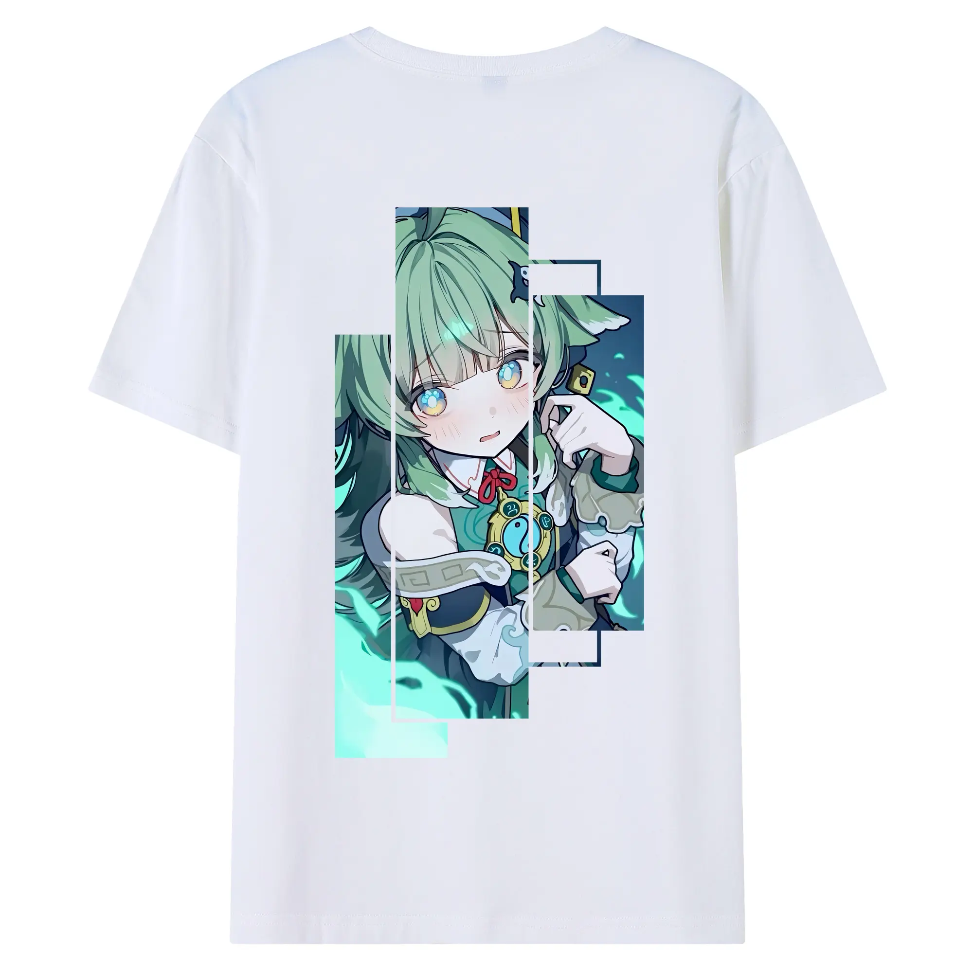 崩壊：スターレイル グッズ フォフォ - 綿100％ 半袖Tシャツ ・ バックプリント ・ 快適 通気性 ・ 日常使い 散歩 スポーツ用