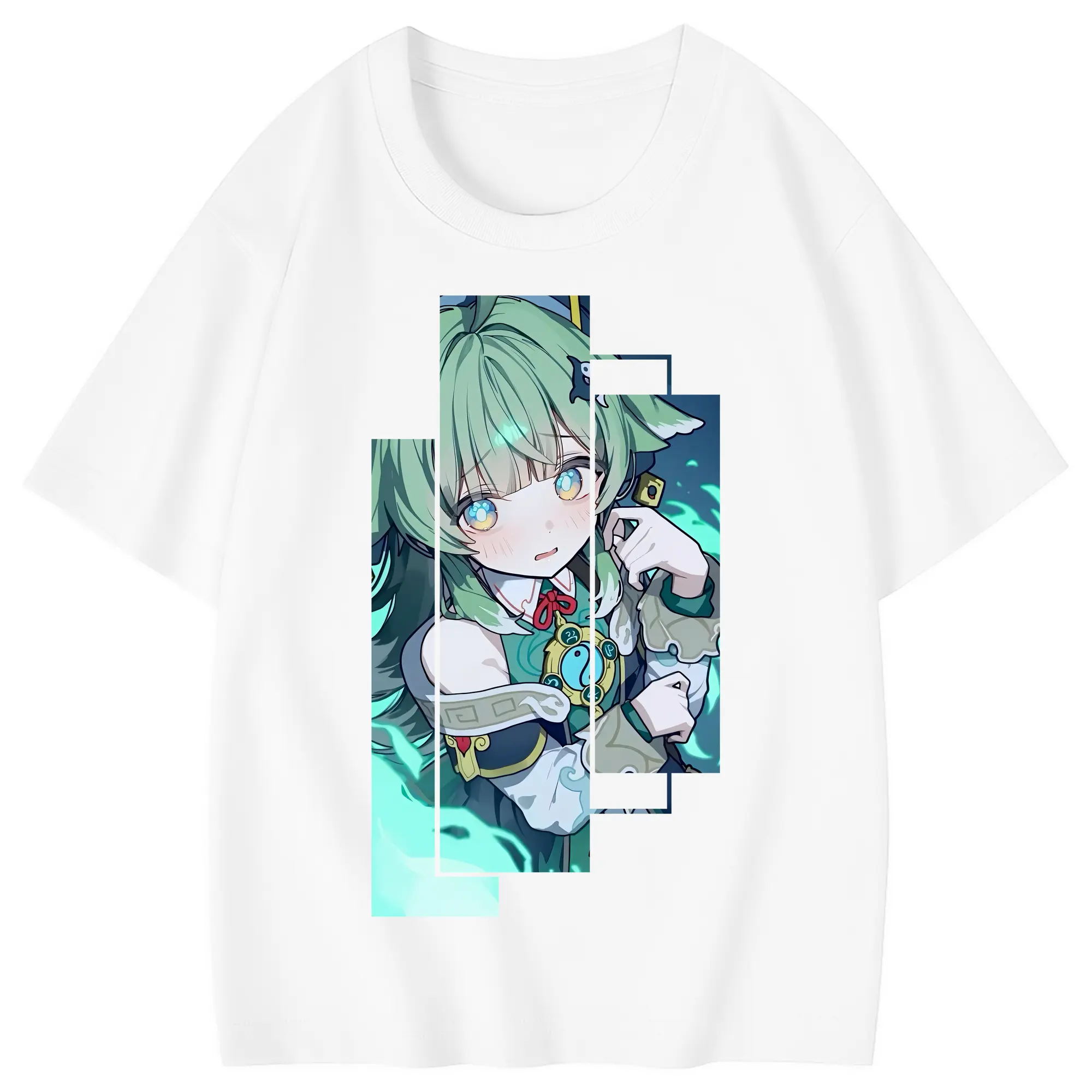 崩壊：スターレイル グッズ フォフォ - 綿100％ キッズTシャツ ・ フロントプリント ・ 快適 通気性 ・ スポーツ カジュアル 散歩用