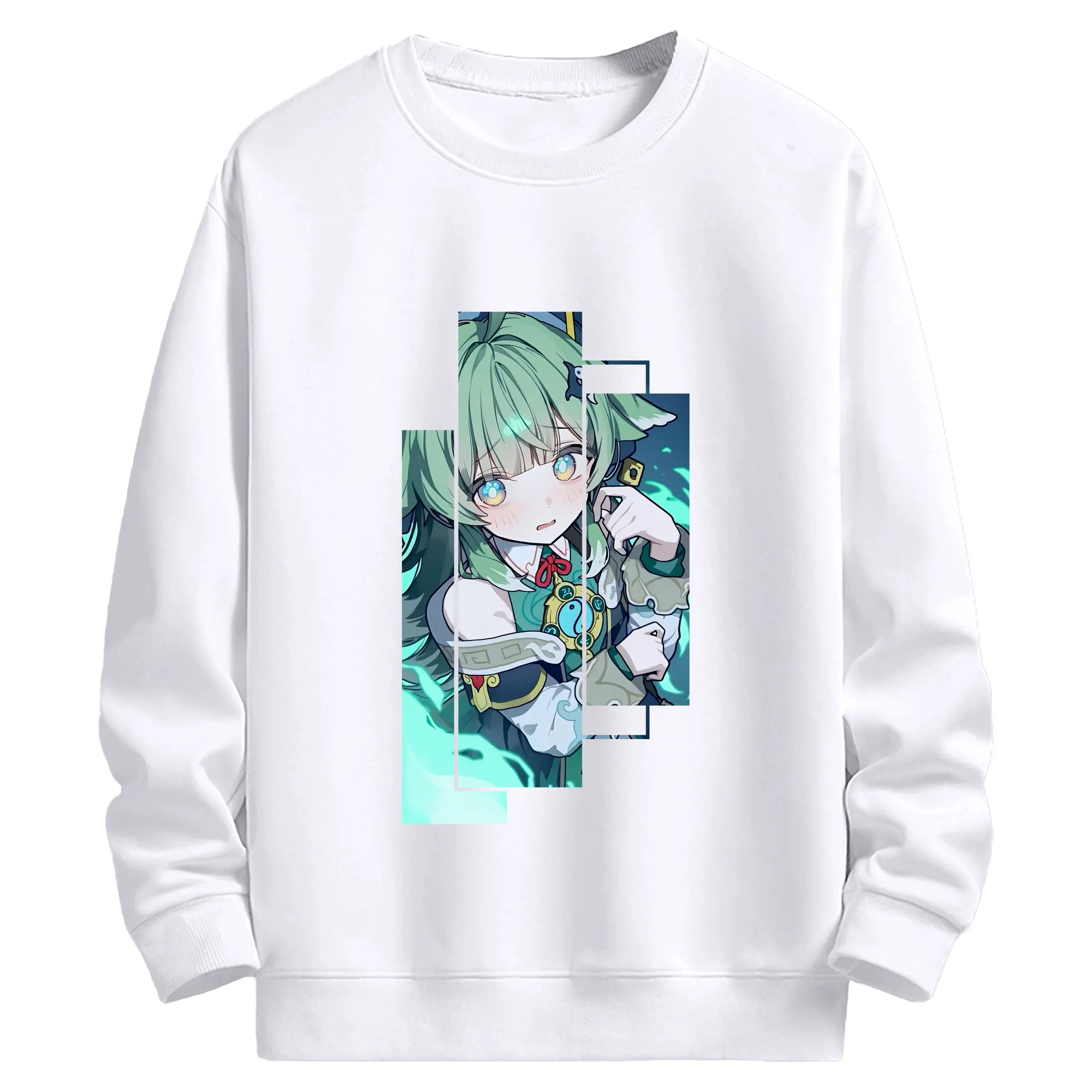 崩壊：スターレイル グッズ フォフォ - 高品質 クルーネック スウェット ・ コットン59％ ポリエステル41％ ・ ユニセックス 長袖 トレーナー ・ カジュアル デイリー スポーツ 散歩用