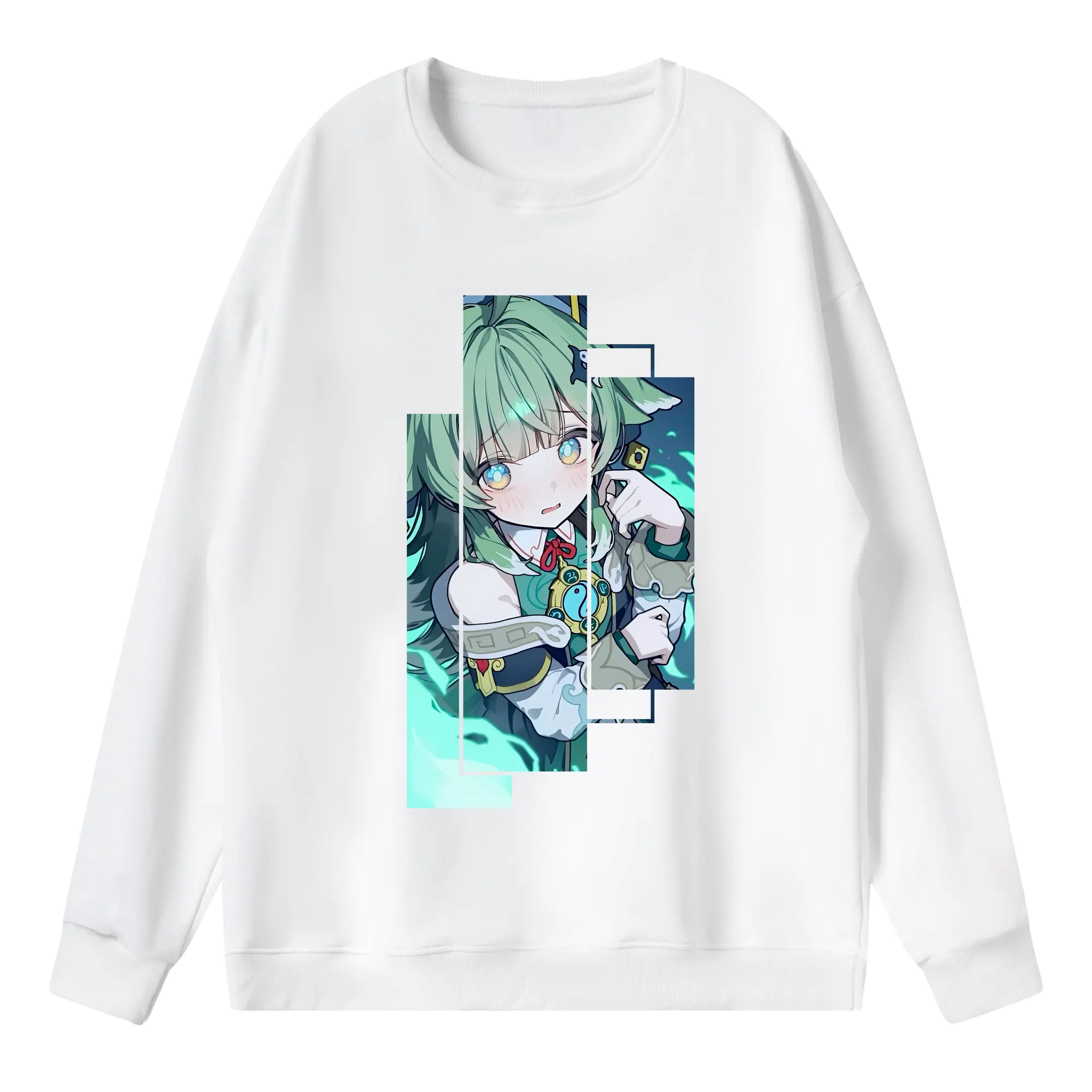 崩壊：スターレイル グッズ フォフォ - 薄手 クルーネック スウェット 裏毛260g · ポリエステル 春秋向け カジュアル 男女兼用 · トレーナー デイリー スポーツ 散歩に最適