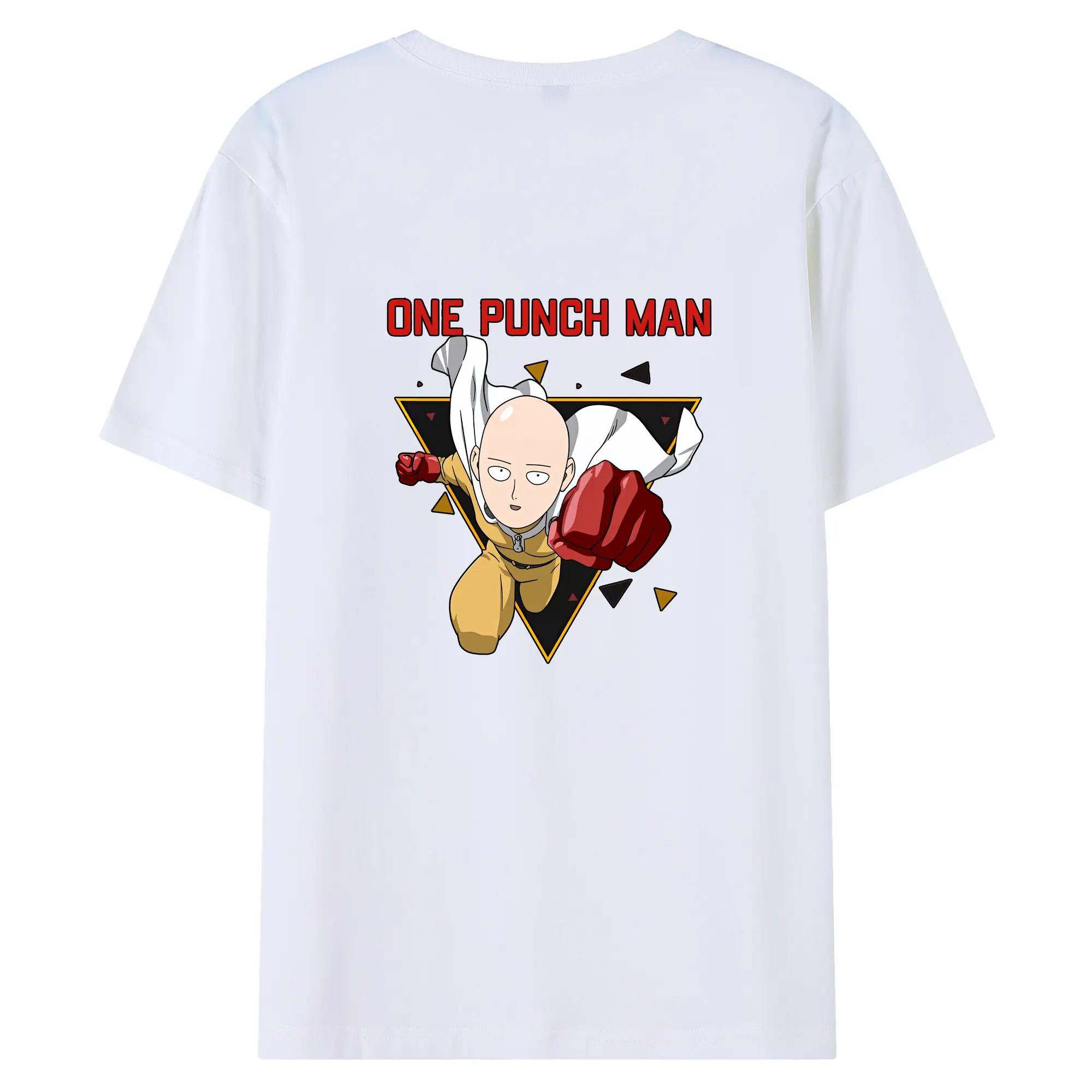 ワンパンマン グッズ サイタマ - 綿100％ 半袖Tシャツ ・ バックプリント ・ 快適 通気性 ・ 日常使い 散歩 スポーツ用