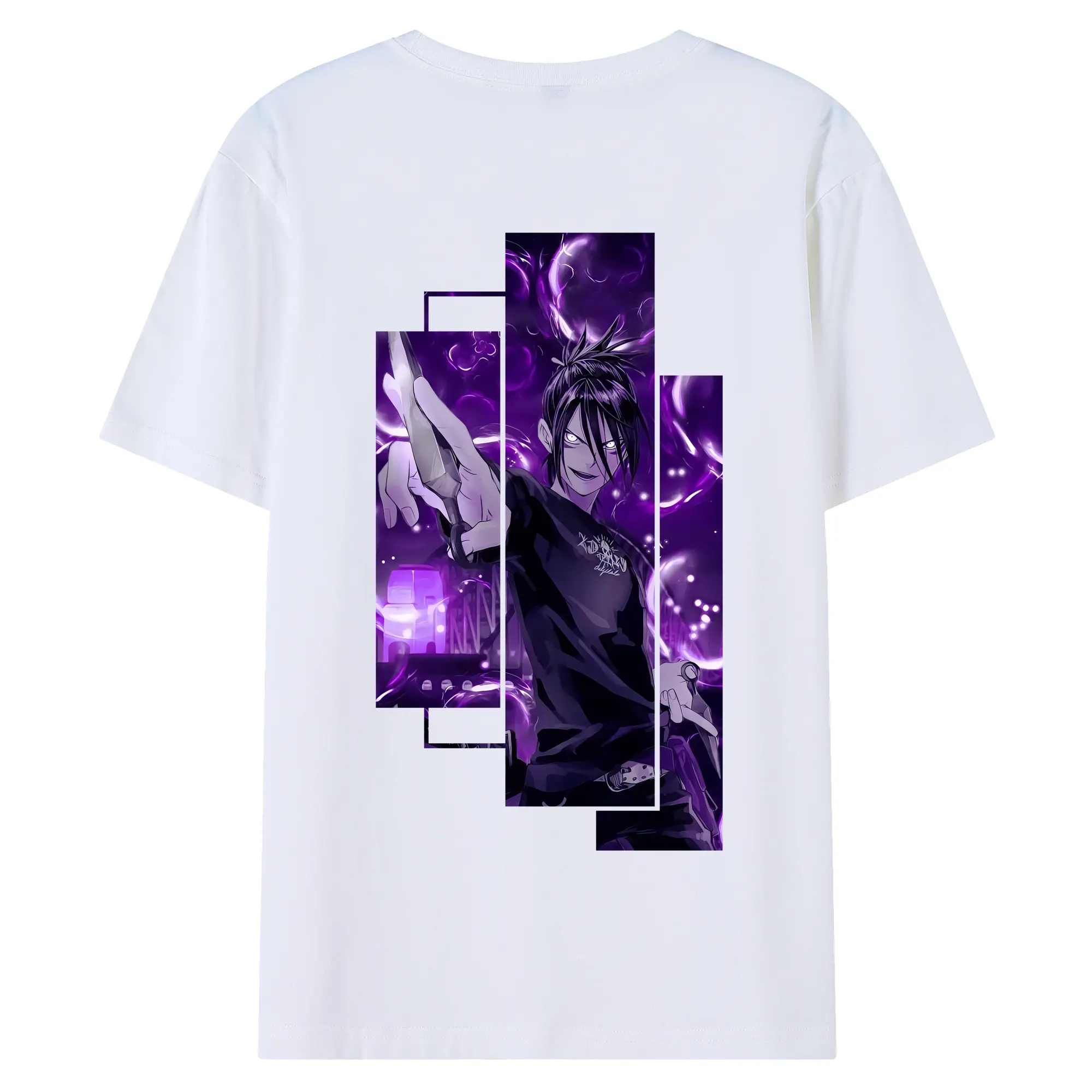 ワンパンマン グッズ 音速のソニック - 綿100％ 半袖Tシャツ ・ バックプリント ・ 快適 通気性 ・ 日常使い 散歩 スポーツ用