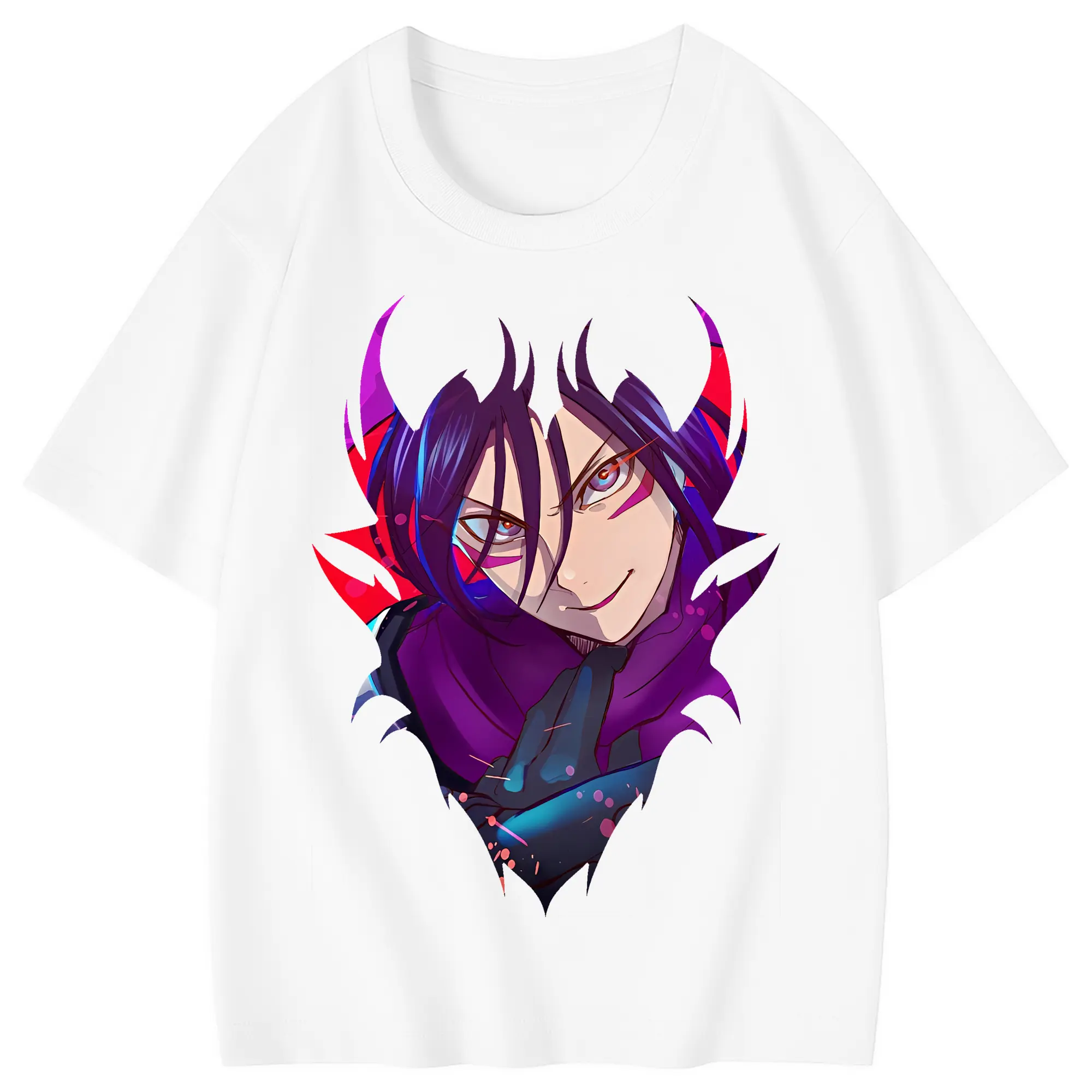 ワンパンマン グッズ 音速のソニック - 綿100％ キッズTシャツ ・ フロントプリント ・ 快適 通気性 ・ スポーツ カジュアル 散歩用