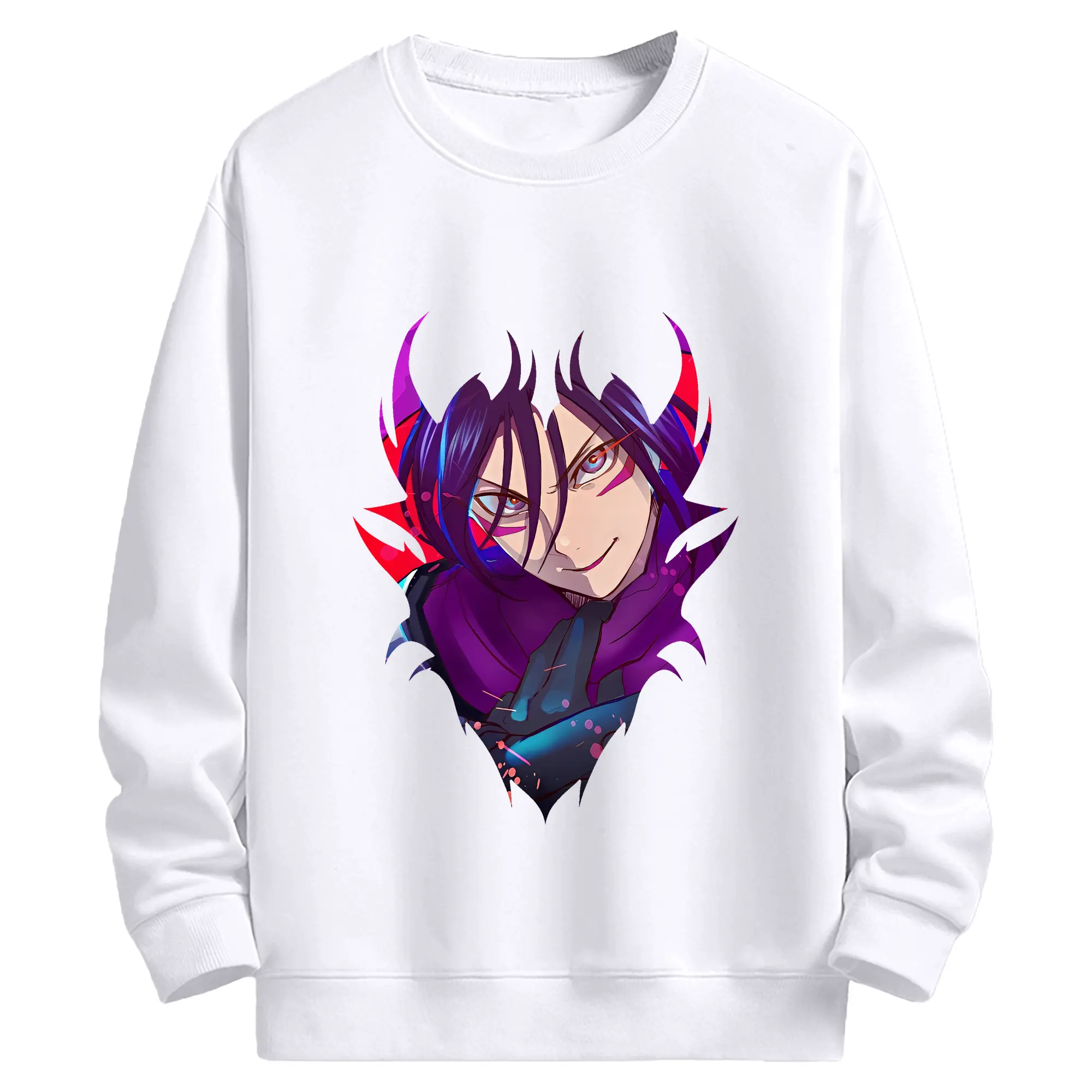 ワンパンマン グッズ 音速のソニック - 高品質 クルーネック スウェット ・ コットン59％ ポリエステル41％ ・ ユニセックス 長袖 トレーナー ・ カジュアル デイリー スポーツ 散歩用