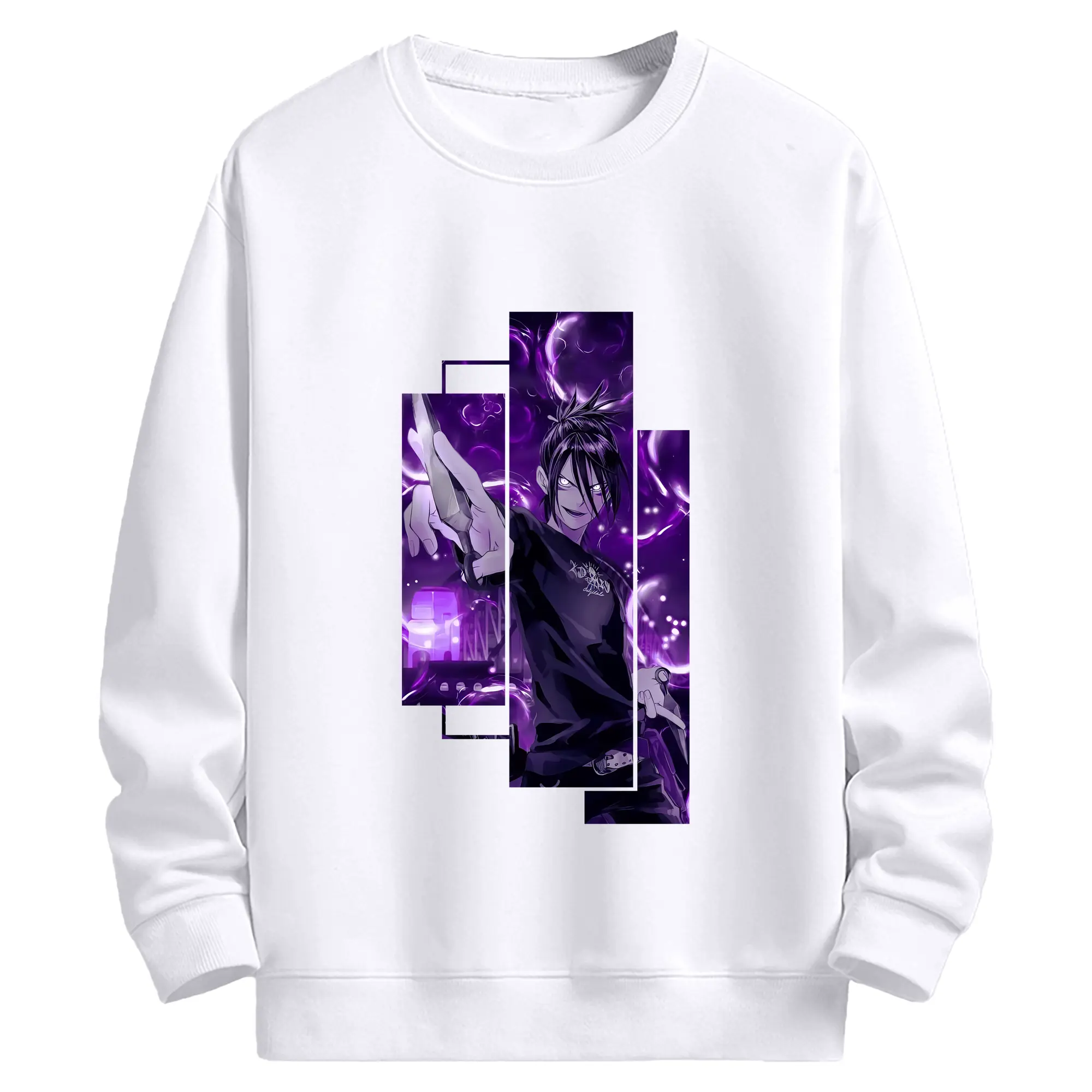 ワンパンマン グッズ 音速のソニック - 高品質 クルーネック スウェット ・ コットン59％ ポリエステル41％ ・ ユニセックス 長袖 トレーナー ・ カジュアル デイリー スポーツ 散歩用