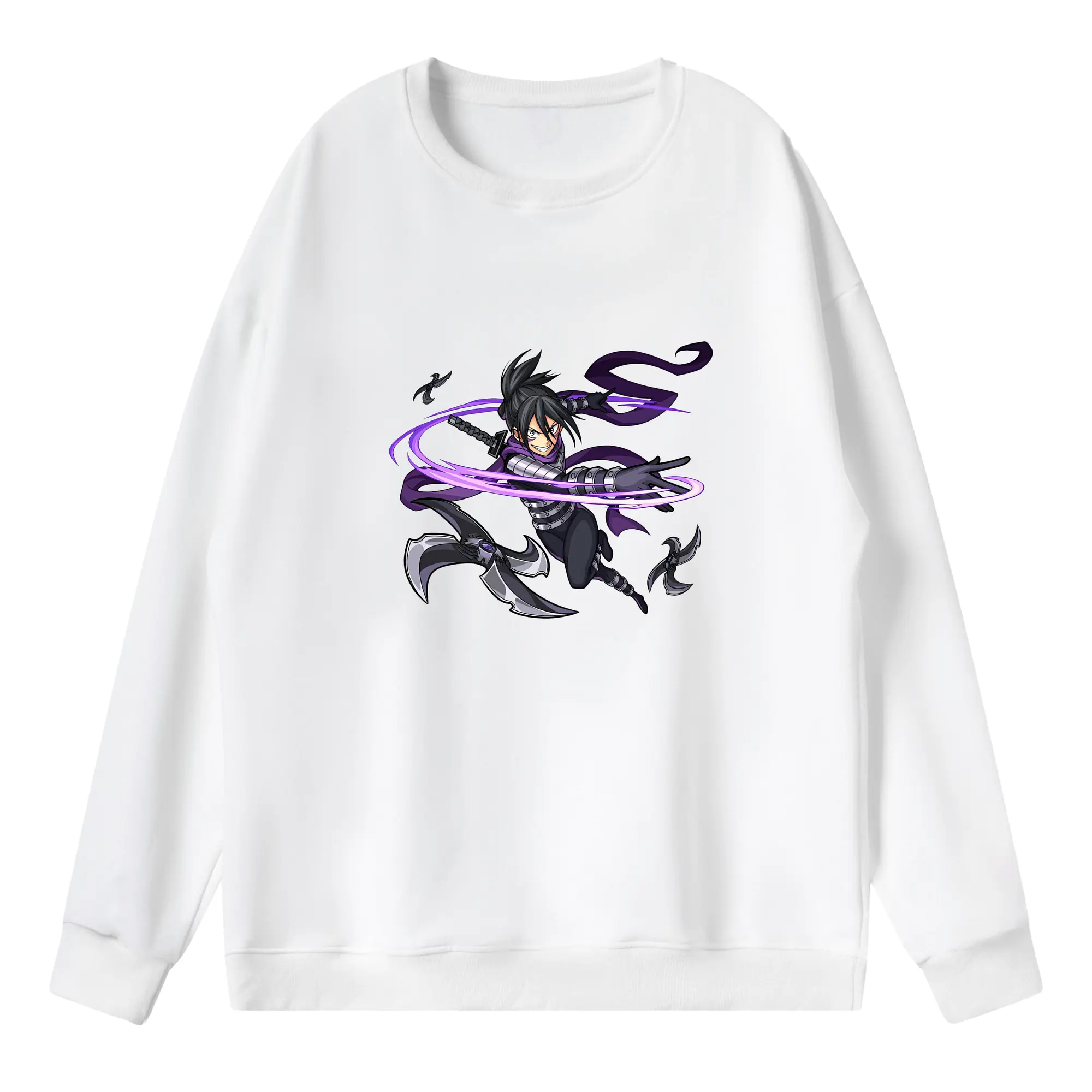 ワンパンマン グッズ 音速のソニック - 薄手 クルーネック スウェット 裏毛260g · ポリエステル 春秋向け カジュアル 男女兼用 · トレーナー デイリー スポーツ 散歩に最適