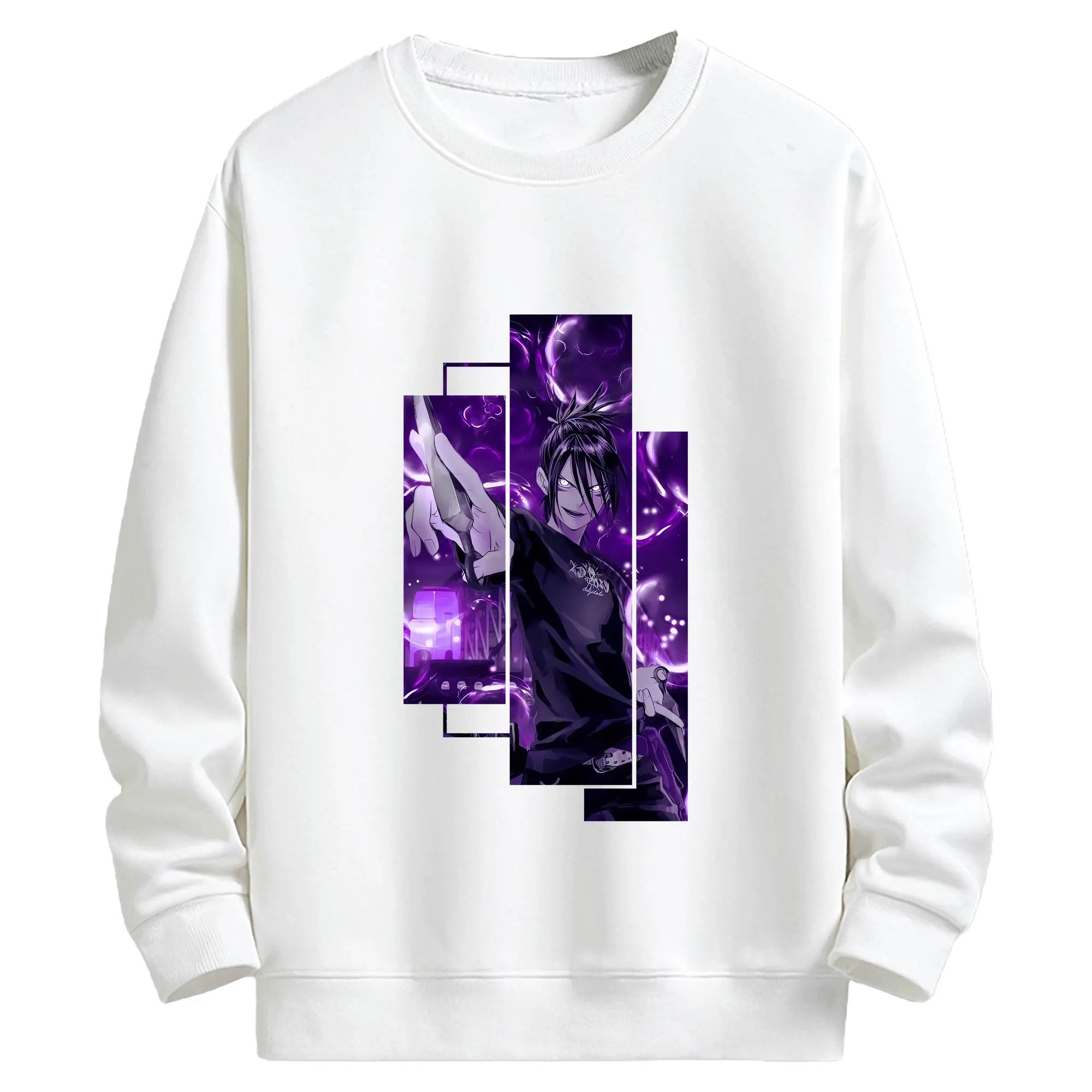 ワンパンマン グッズ 音速のソニック - キッズ クルーネックスウェットシャツ ・ フロントプリント ・ 綿80％ ポリエステル20％ ・ 快適 通学 スポーツ 日常使い お散歩用