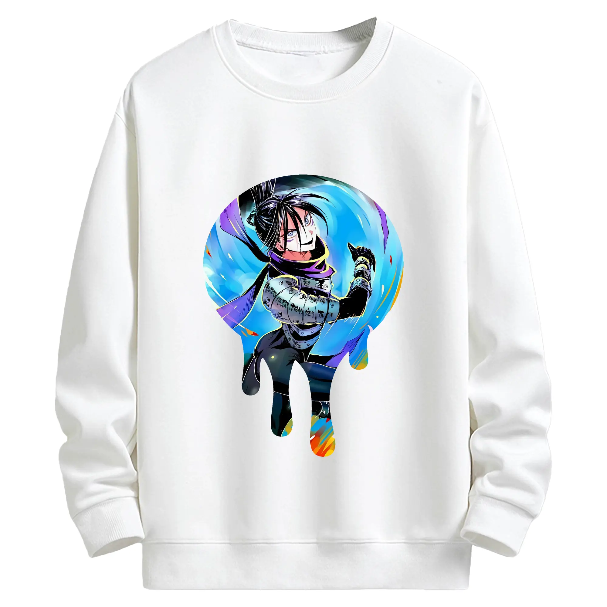 ワンパンマン グッズ 音速のソニック - キッズ クルーネックスウェットシャツ ・ フロントプリント ・ 綿80％ ポリエステル20％ ・ 快適 通学 スポーツ 日常使い お散歩用