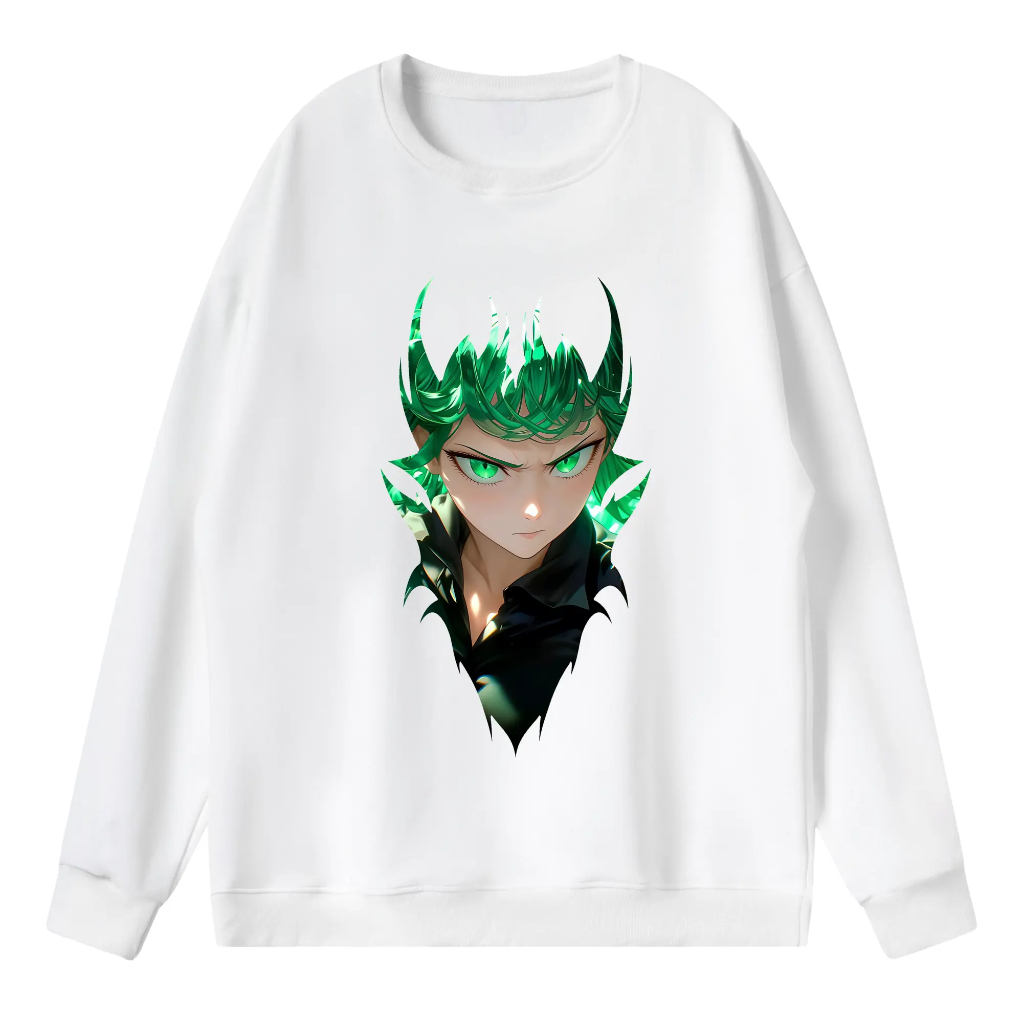 ワンパンマン グッズ 戦慄のタツマキ - 薄手 クルーネック スウェット 裏毛260g · ポリエステル 春秋向け カジュアル 男女兼用 · トレーナー デイリー スポーツ 散歩に最適