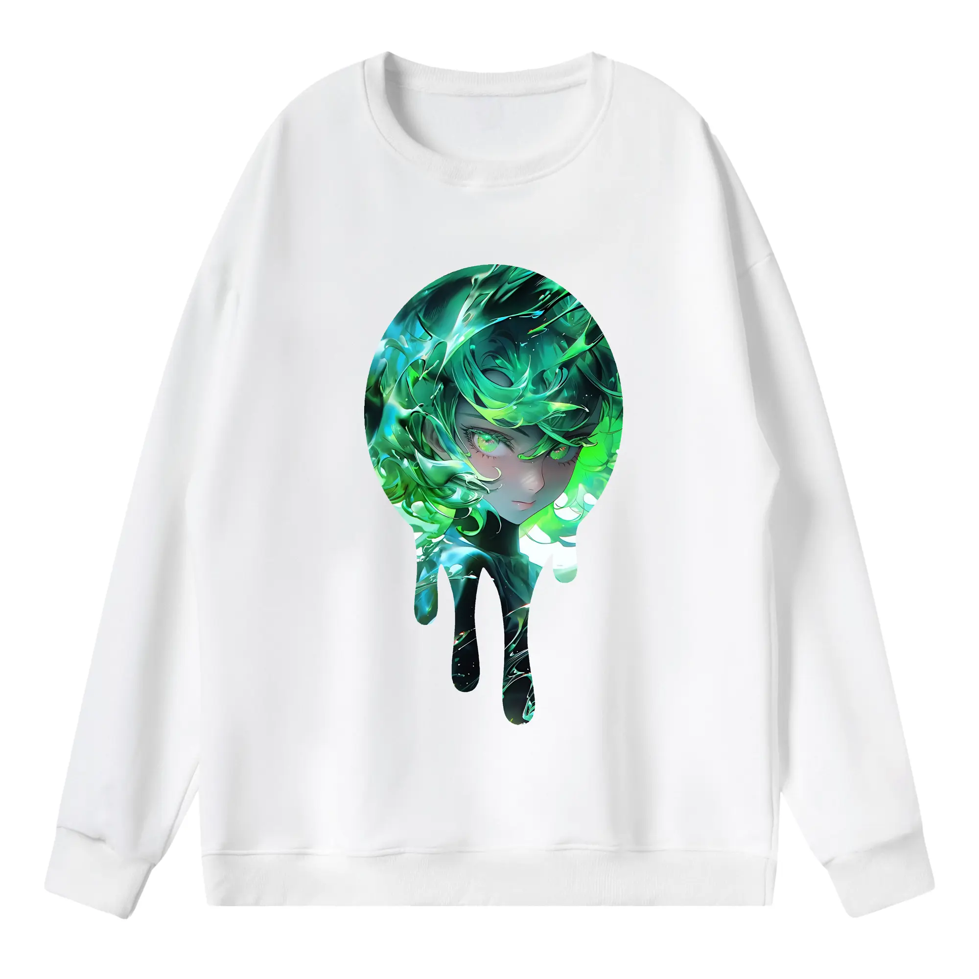 ワンパンマン グッズ 戦慄のタツマキ - 薄手 クルーネック スウェット 裏毛260g · ポリエステル 春秋向け カジュアル 男女兼用 · トレーナー デイリー スポーツ 散歩に最適