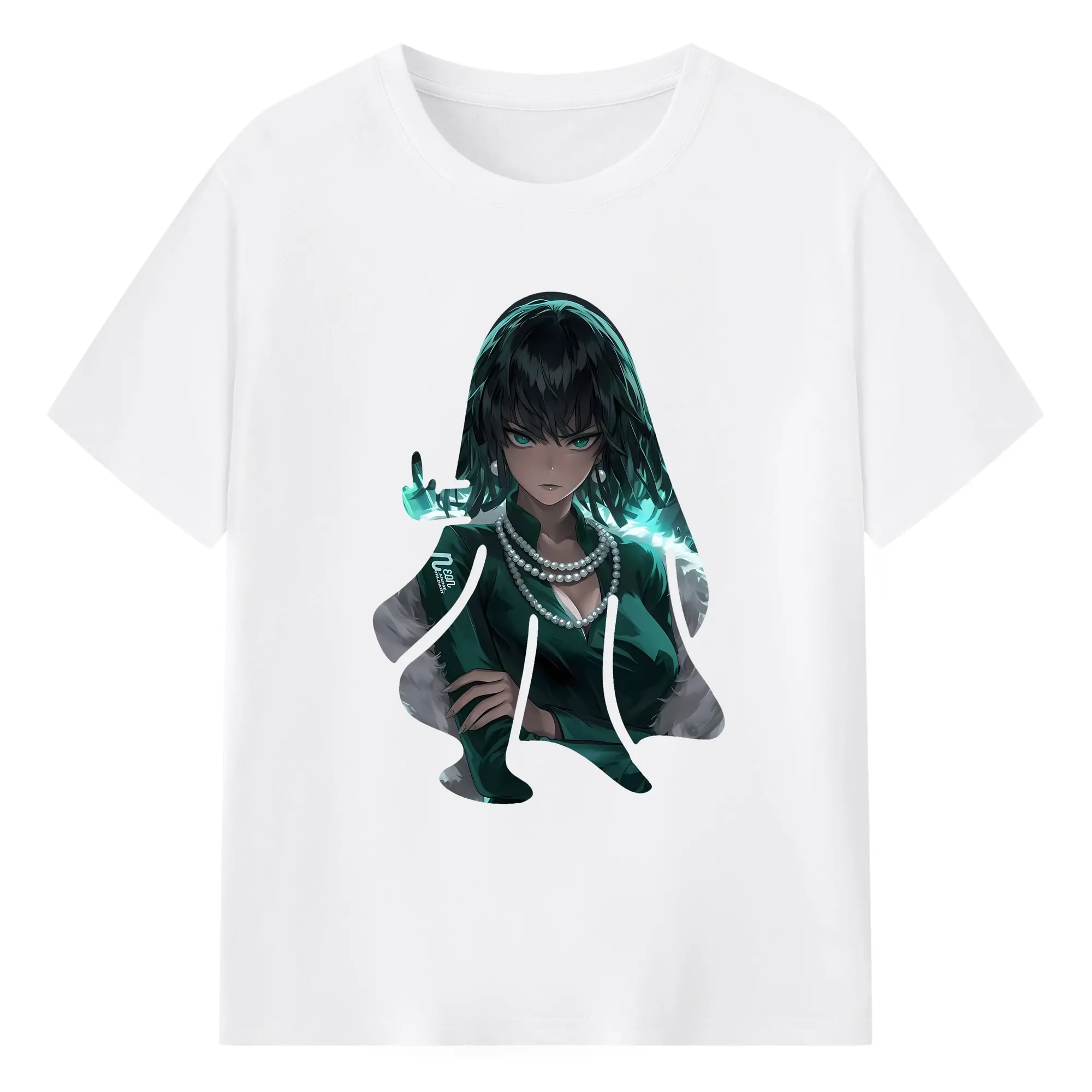 ワンパンマン グッズ 地獄のフブキ - 綿100％ 半袖Tシャツ ・ フロントプリント ・ 快適 通気性 ・ 日常使い 散歩 スポーツ用