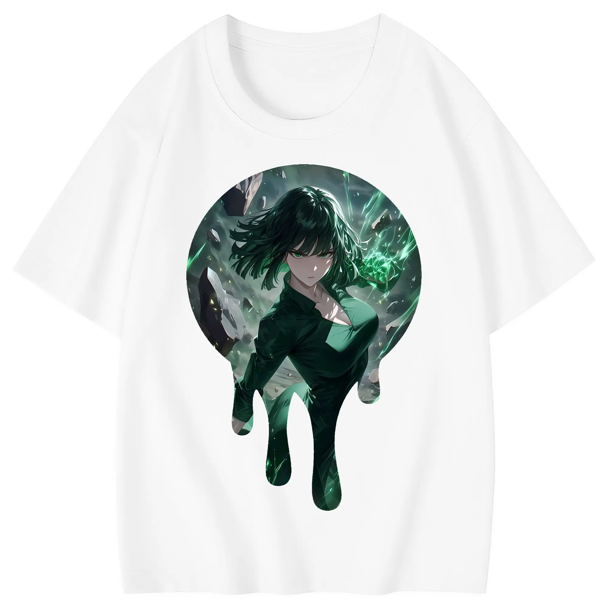 ワンパンマン グッズ 地獄のフブキ - 綿100％ キッズTシャツ ・ フロントプリント ・ 快適 通気性 ・ スポーツ カジュアル 散歩用