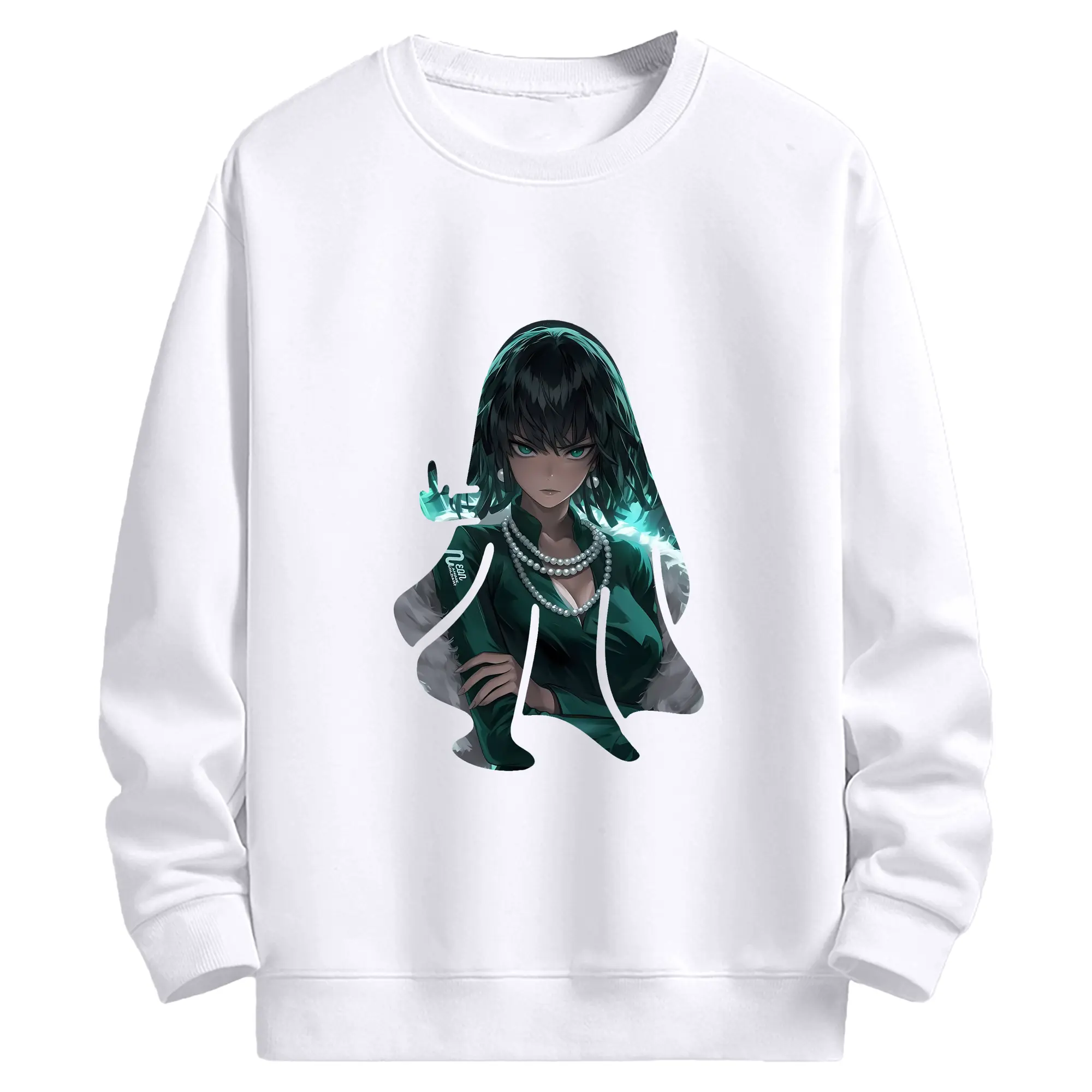 ワンパンマン グッズ 地獄のフブキ - 高品質 クルーネック スウェット ・ コットン59％ ポリエステル41％ ・ ユニセックス 長袖 トレーナー ・ カジュアル デイリー スポーツ 散歩用