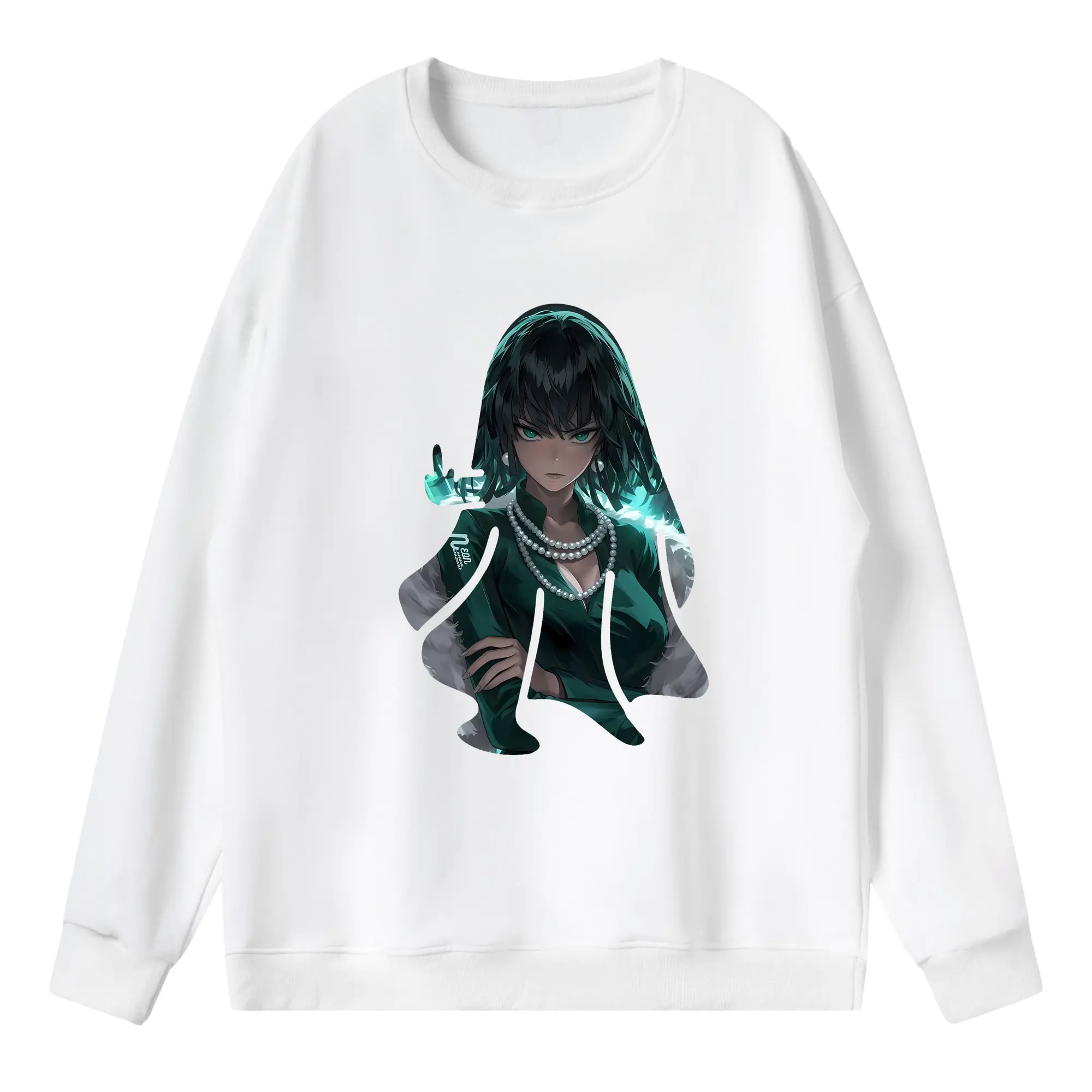 ワンパンマン グッズ 地獄のフブキ - 薄手 クルーネック スウェット 裏毛260g · ポリエステル 春秋向け カジュアル 男女兼用 · トレーナー デイリー スポーツ 散歩に最適