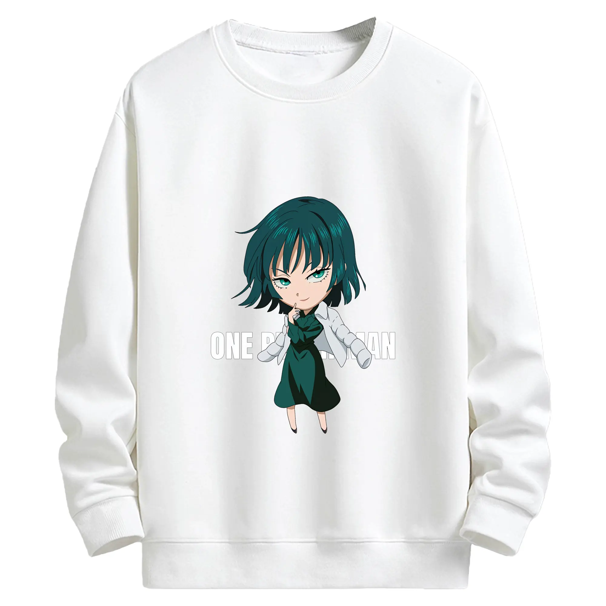 ワンパンマン グッズ 地獄のフブキ - キッズ クルーネックスウェットシャツ ・ フロントプリント ・ 綿80％ ポリエステル20％ ・ 快適 通学 スポーツ 日常使い お散歩用