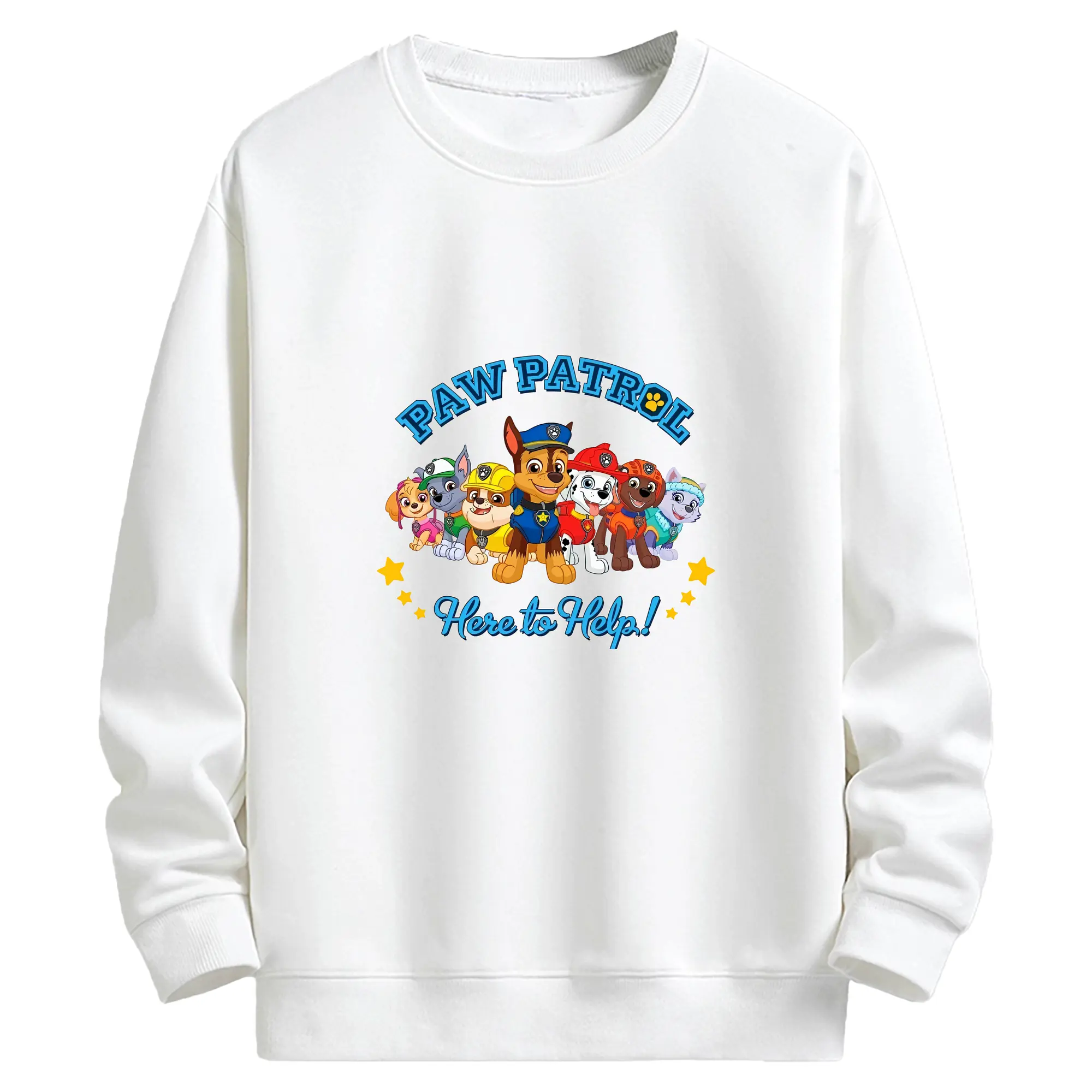 パウ・パトロール グッズ チェイス - キッズ クルーネックスウェットシャツ ・ フロントプリント ・ 綿80％ ポリエステル20％ ・ 快適 通学 スポーツ 日常使い お散歩用