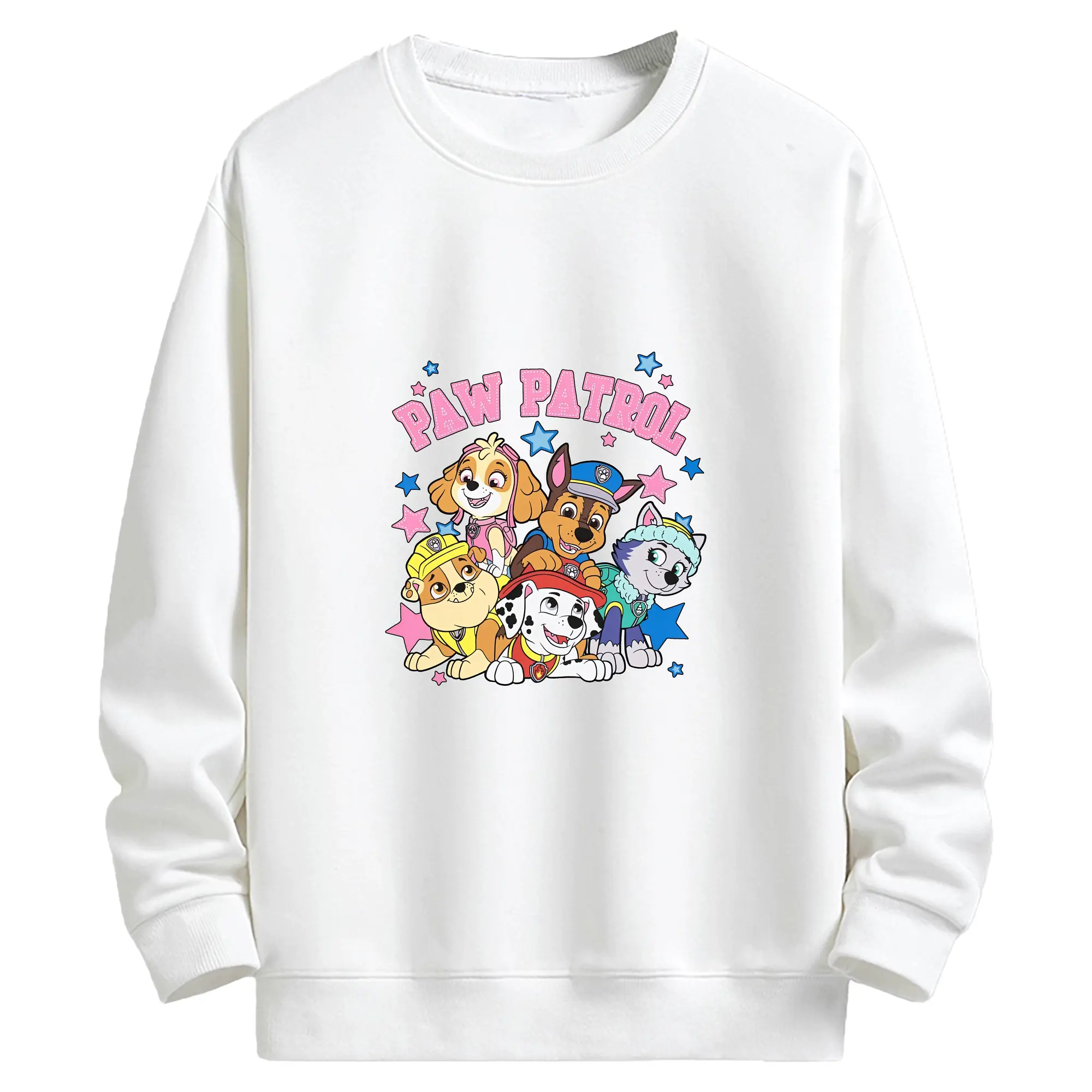 パウ・パトロール グッズ チェイス - キッズ クルーネックスウェットシャツ ・ フロントプリント ・ 綿80％ ポリエステル20％ ・ 快適 通学 スポーツ 日常使い お散歩用