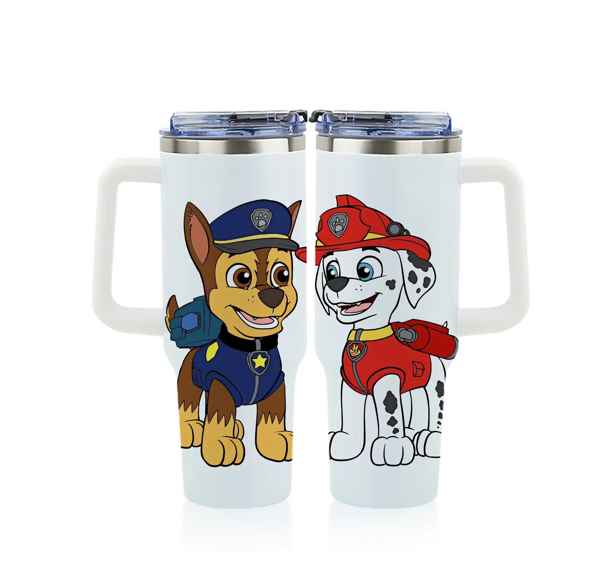 パウ・パトロール グッズ マーシャル - 1200mL フルプリント車用タンブラー ・ 304ステンレス 内側 ・ 201ステンレス 外側 ・ 保温 保冷 ・ 通勤 ドライブ アウトドア用