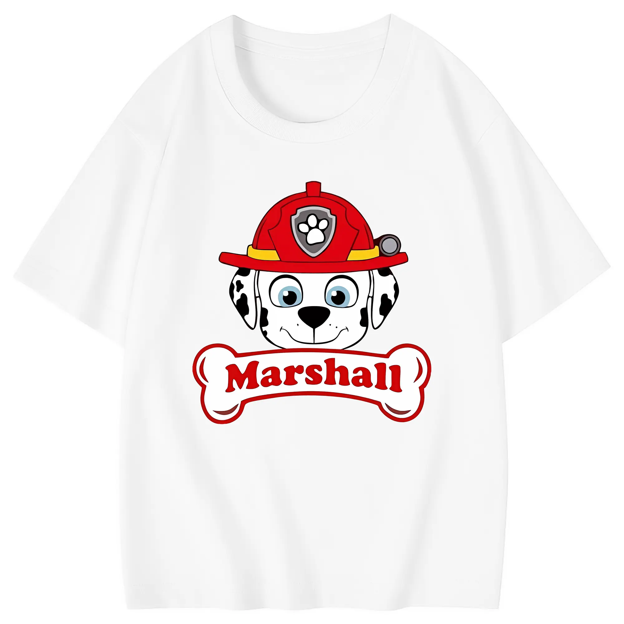 パウ・パトロール グッズ マーシャル - 綿100％ キッズTシャツ ・ フロントプリント ・ 快適 通気性 ・ スポーツ カジュアル 散歩用