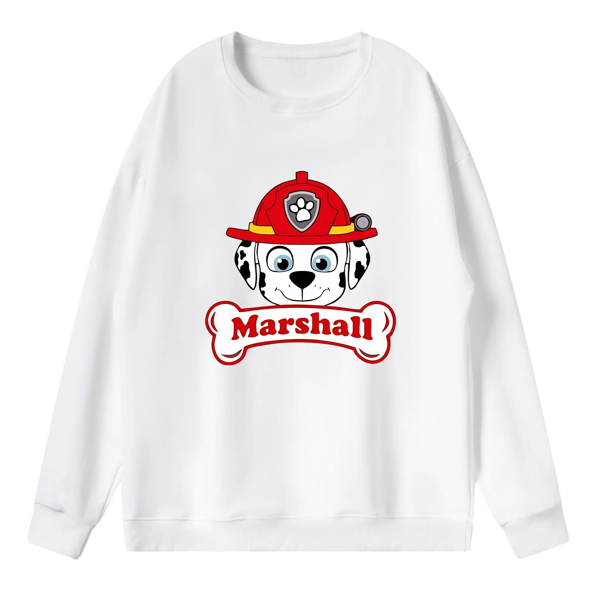 パウ・パトロール グッズ マーシャル - 薄手 クルーネック スウェット 裏毛260g · ポリエステル 春秋向け カジュアル 男女兼用 · トレーナー デイリー スポーツ 散歩に最適