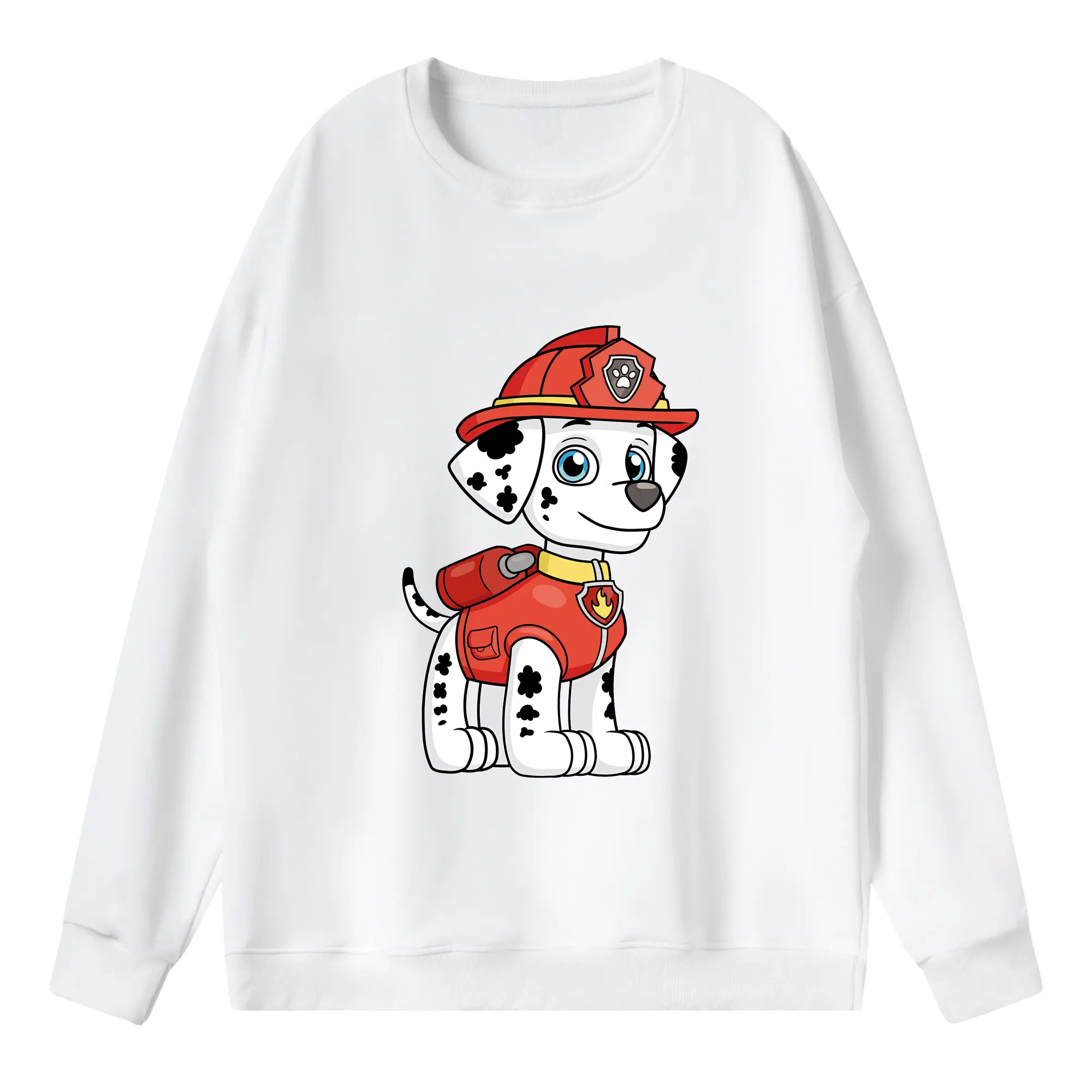 パウ・パトロール グッズ マーシャル - 薄手 クルーネック スウェット 裏毛260g · ポリエステル 春秋向け カジュアル 男女兼用 · トレーナー デイリー スポーツ 散歩に最適