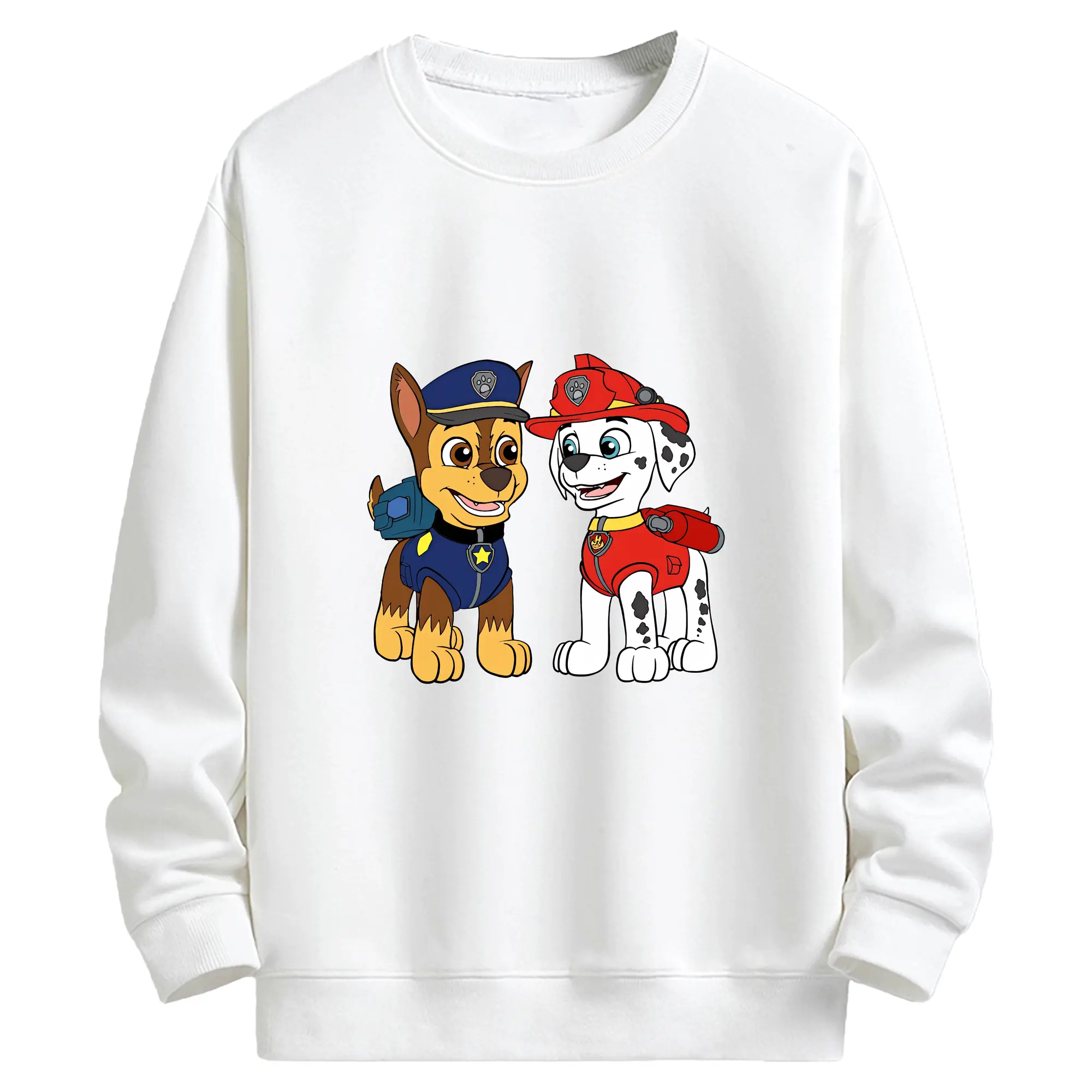 パウ・パトロール グッズ マーシャル - キッズ クルーネックスウェットシャツ ・ フロントプリント ・ 綿80％ ポリエステル20％ ・ 快適 通学 スポーツ 日常使い お散歩用