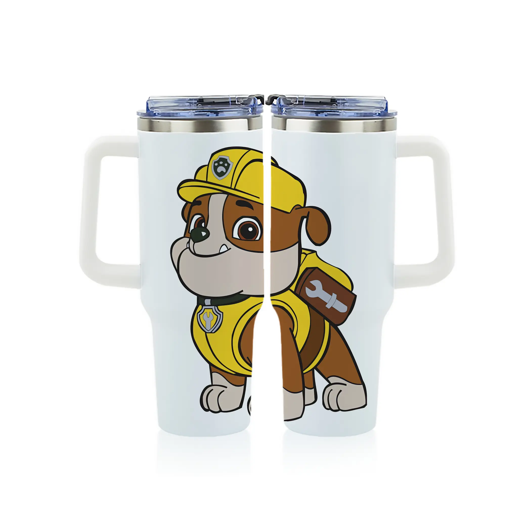 パウ・パトロール グッズ ラブル - 1200mL フルプリント車用タンブラー ・ 304ステンレス 内側 ・ 201ステンレス 外側 ・ 保温 保冷 ・ 通勤 ドライブ アウトドア用