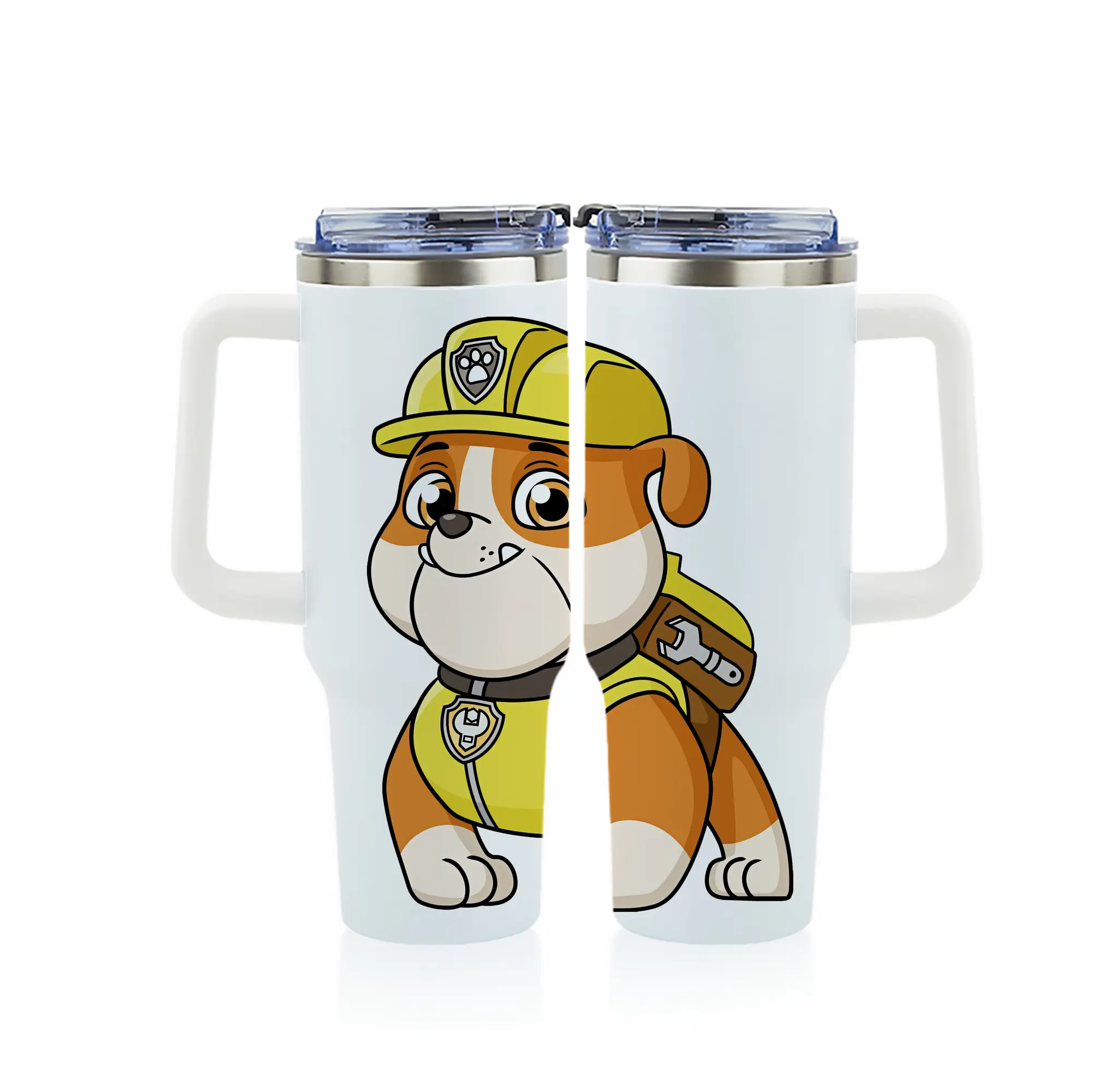 パウ・パトロール グッズ ラブル - 1200mL フルプリント車用タンブラー ・ 304ステンレス 内側 ・ 201ステンレス 外側 ・ 保温 保冷 ・ 通勤 ドライブ アウトドア用