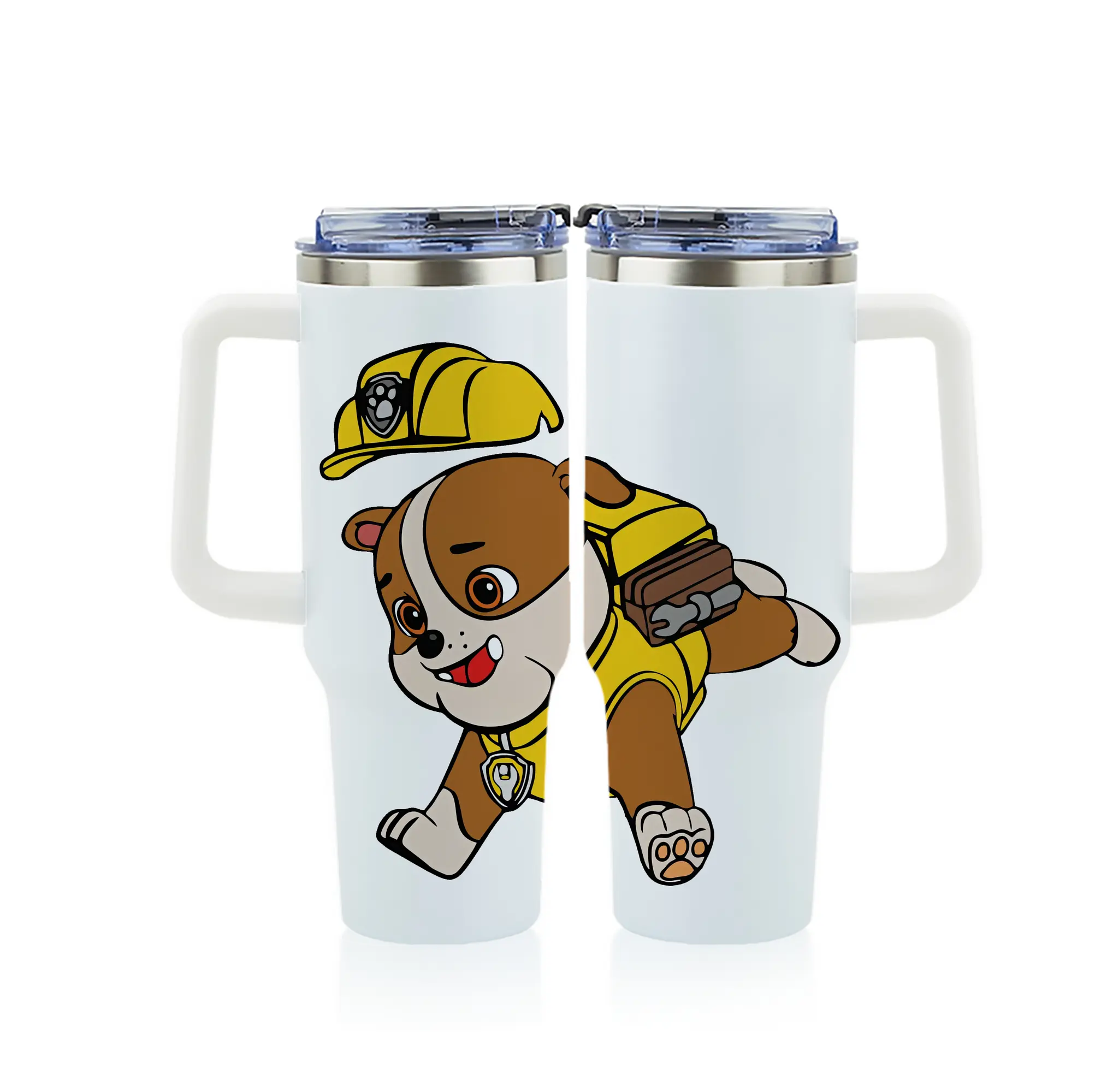 パウ・パトロール グッズ ラブル - 1200mL フルプリント車用タンブラー ・ 304ステンレス 内側 ・ 201ステンレス 外側 ・ 保温 保冷 ・ 通勤 ドライブ アウトドア用