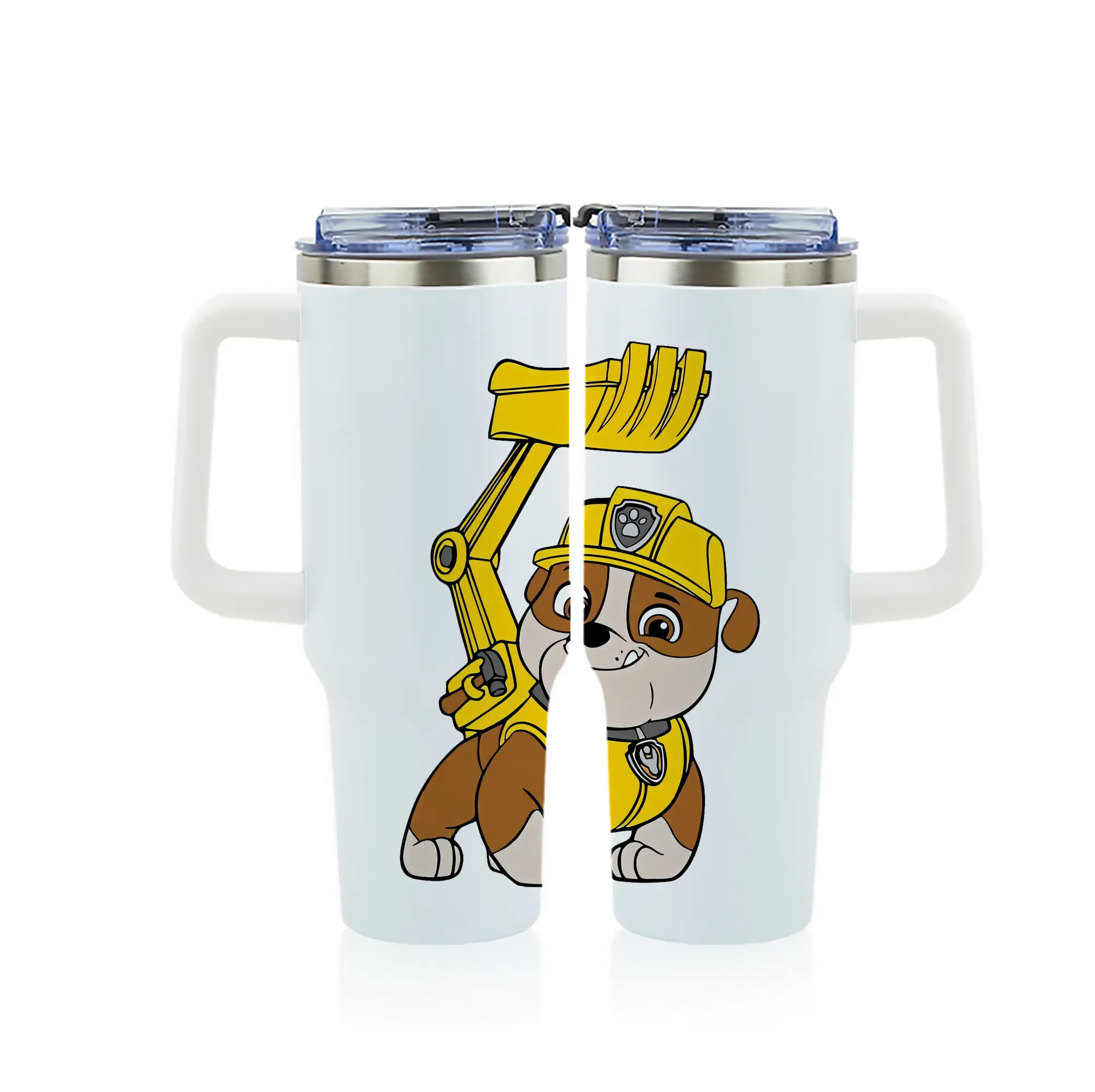 パウ・パトロール グッズ ラブル - 1200mL フルプリント車用タンブラー ・ 304ステンレス 内側 ・ 201ステンレス 外側 ・ 保温 保冷 ・ 通勤 ドライブ アウトドア用