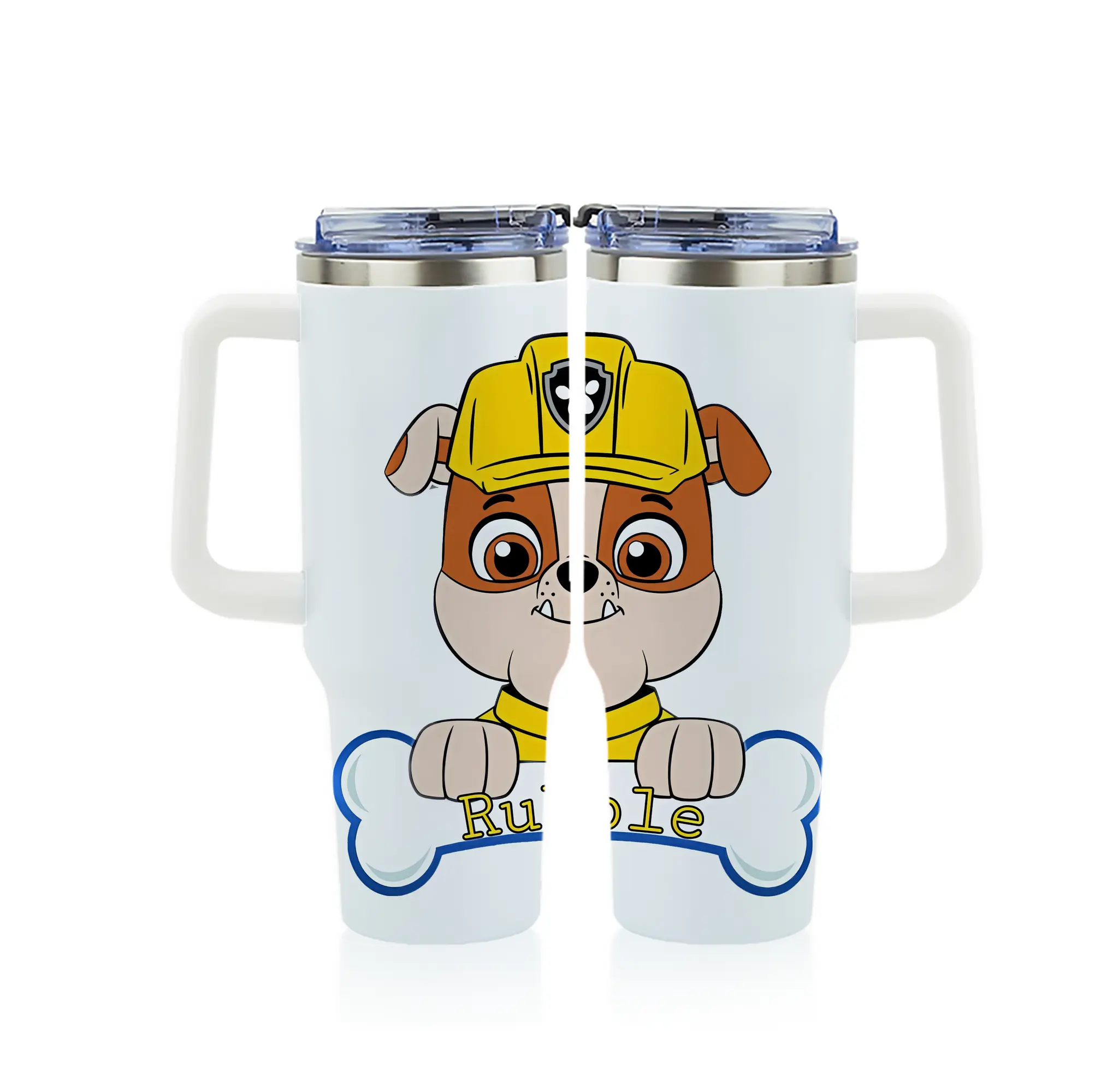 パウ・パトロール グッズ ラブル - 1200mL フルプリント車用タンブラー ・ 304ステンレス 内側 ・ 201ステンレス 外側 ・ 保温 保冷 ・ 通勤 ドライブ アウトドア用