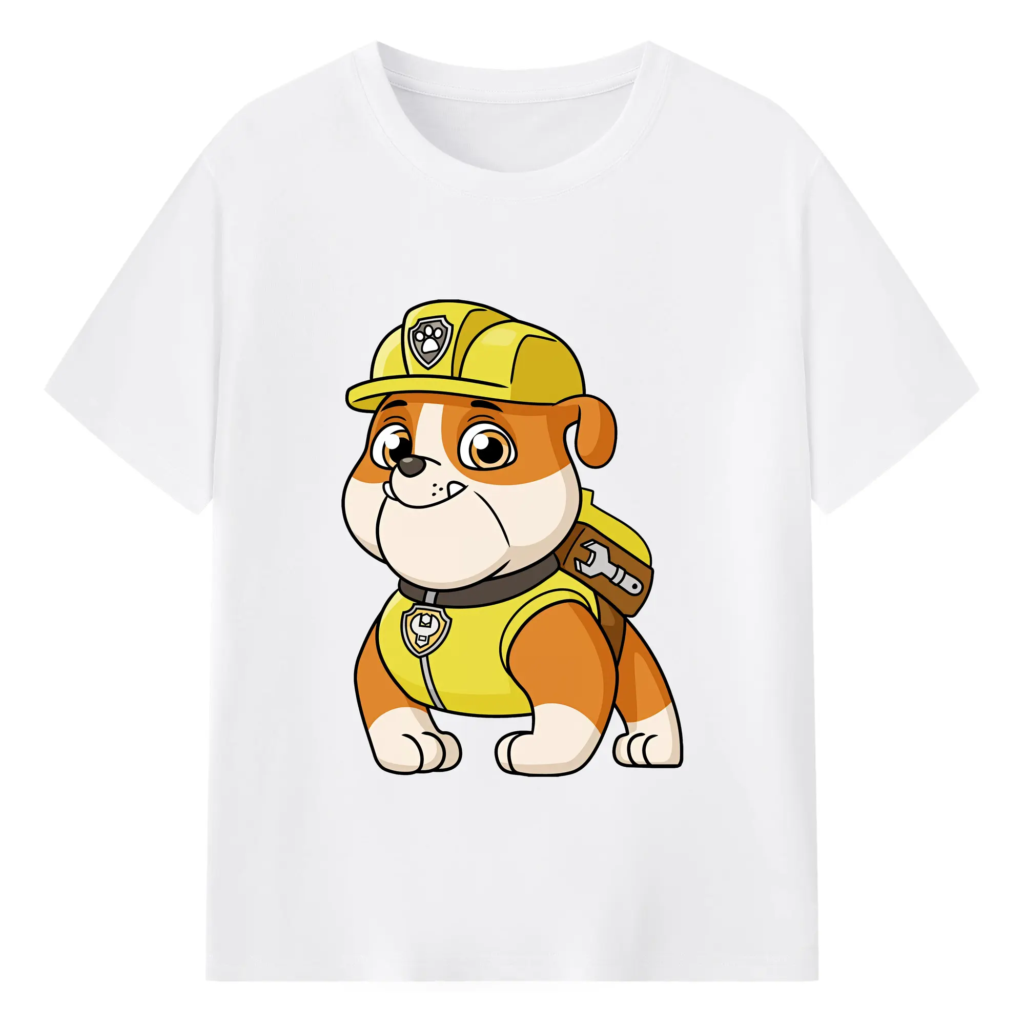 パウ・パトロール グッズ ラブル - 綿100％ 半袖Tシャツ ・ フロントプリント ・ 快適 通気性 ・ 日常使い 散歩 スポーツ用