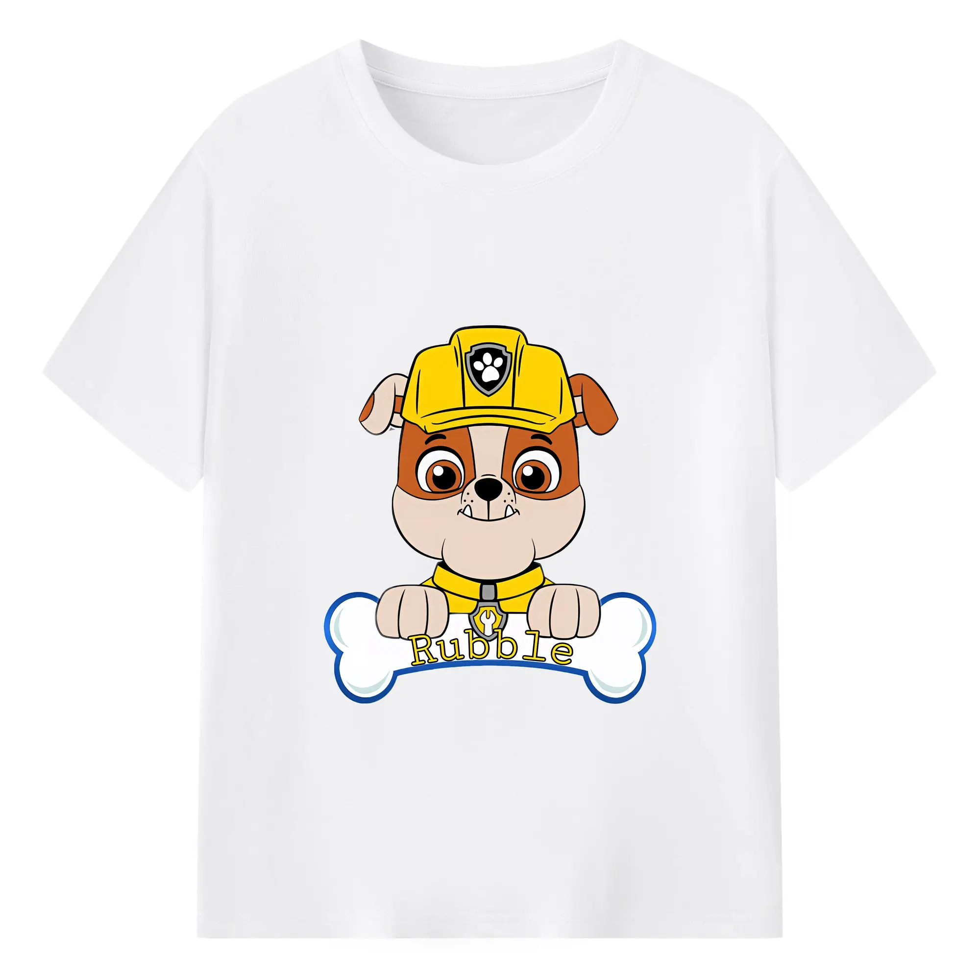 パウ・パトロール グッズ ラブル - 綿100％ 半袖Tシャツ ・ フロントプリント ・ 快適 通気性 ・ 日常使い 散歩 スポーツ用