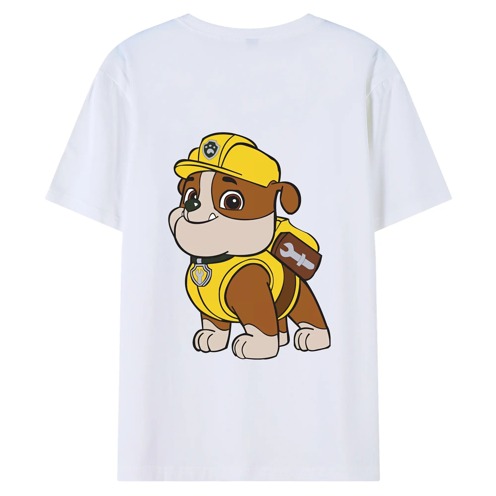 パウ・パトロール グッズ ラブル - 綿100％ 半袖Tシャツ ・ バックプリント ・ 快適 通気性 ・ 日常使い 散歩 スポーツ用