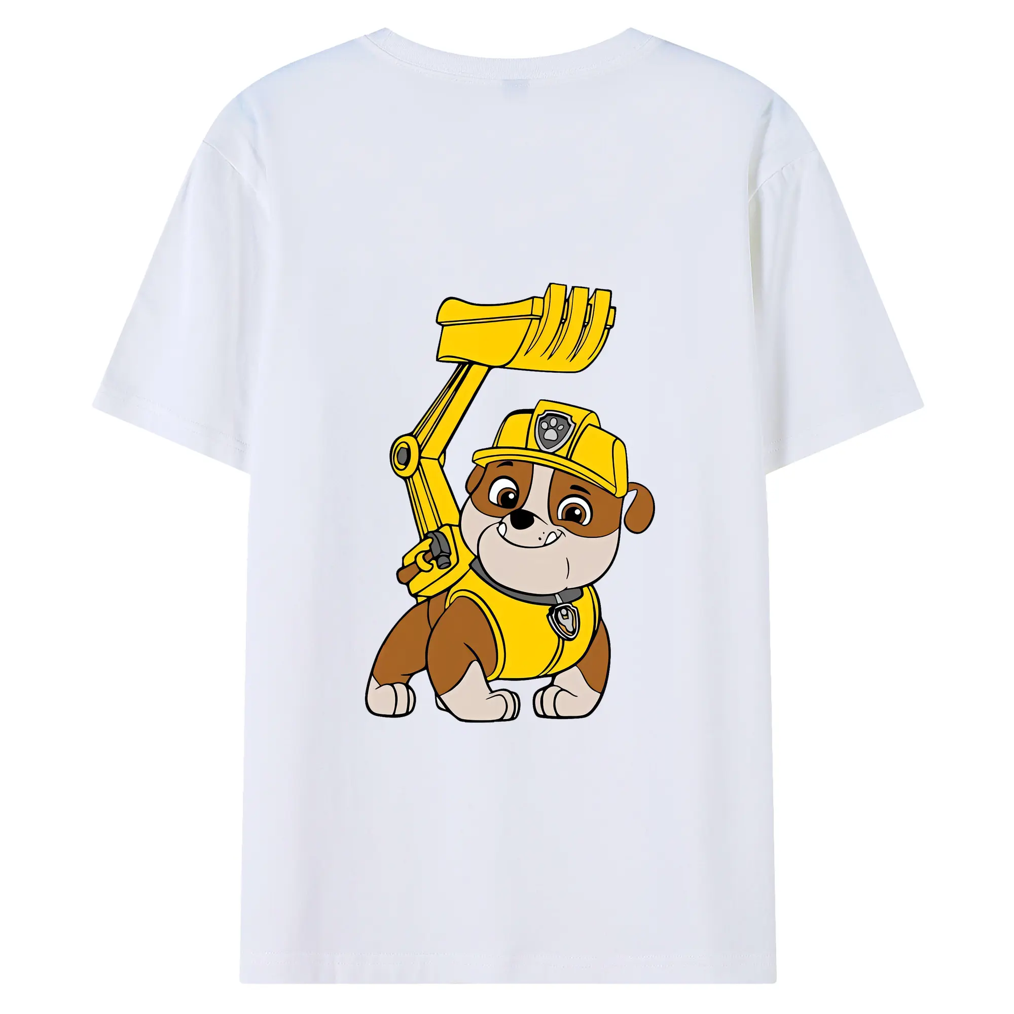 パウ・パトロール グッズ ラブル - 綿100％ 半袖Tシャツ ・ バックプリント ・ 快適 通気性 ・ 日常使い 散歩 スポーツ用