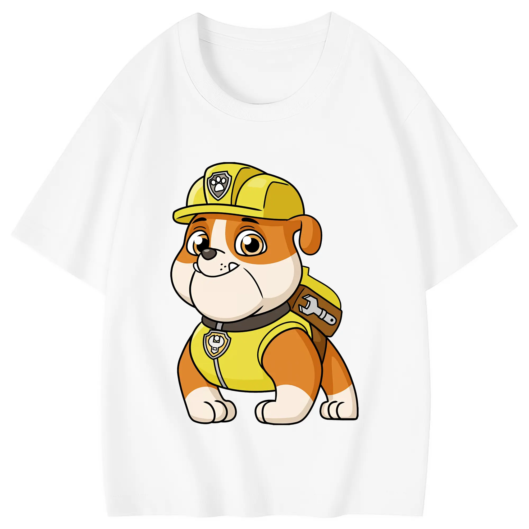 パウ・パトロール グッズ ラブル - 綿100％ キッズTシャツ ・ フロントプリント ・ 快適 通気性 ・ スポーツ カジュアル 散歩用