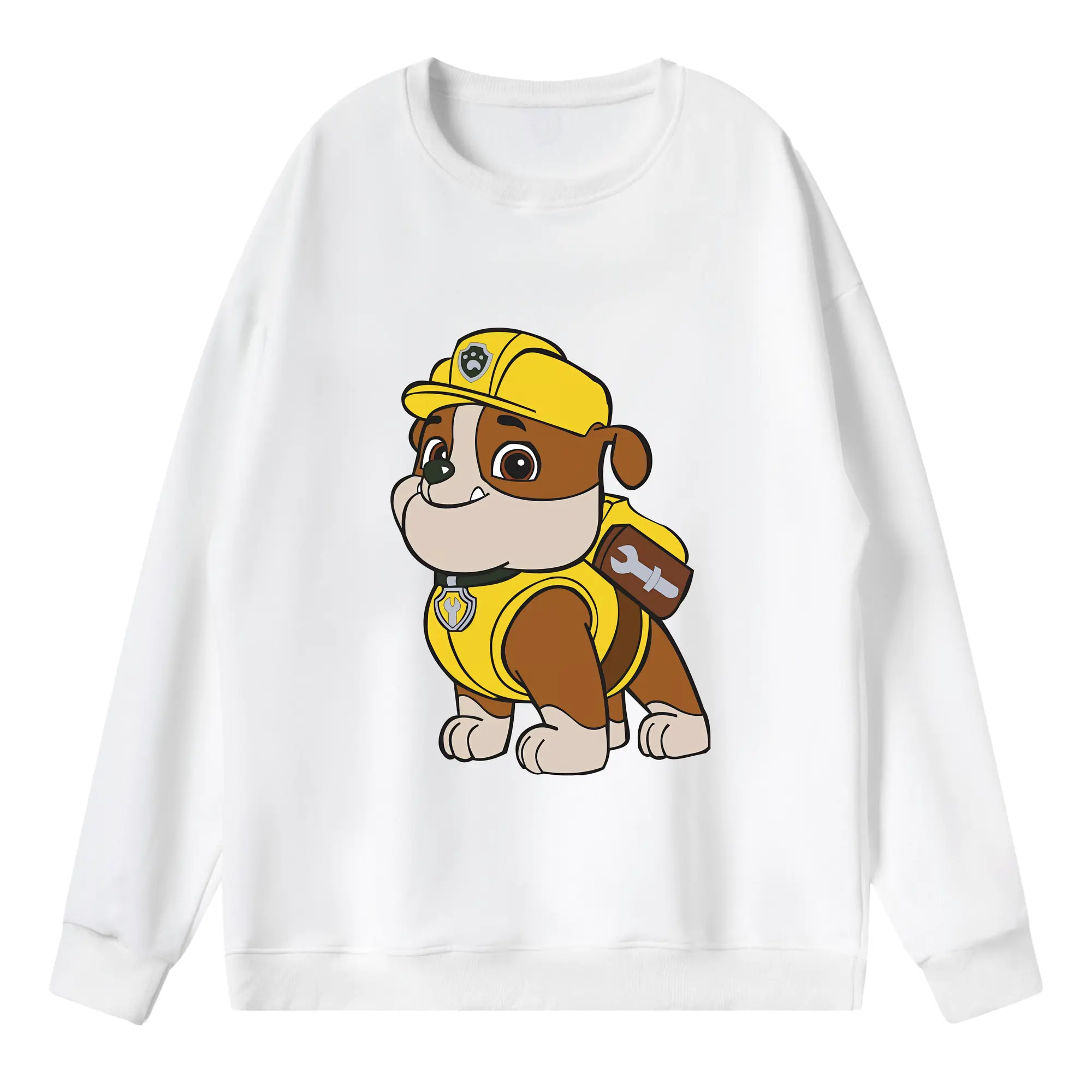 パウ・パトロール グッズ ラブル - 薄手 クルーネック スウェット 裏毛260g · ポリエステル 春秋向け カジュアル 男女兼用 · トレーナー デイリー スポーツ 散歩に最適