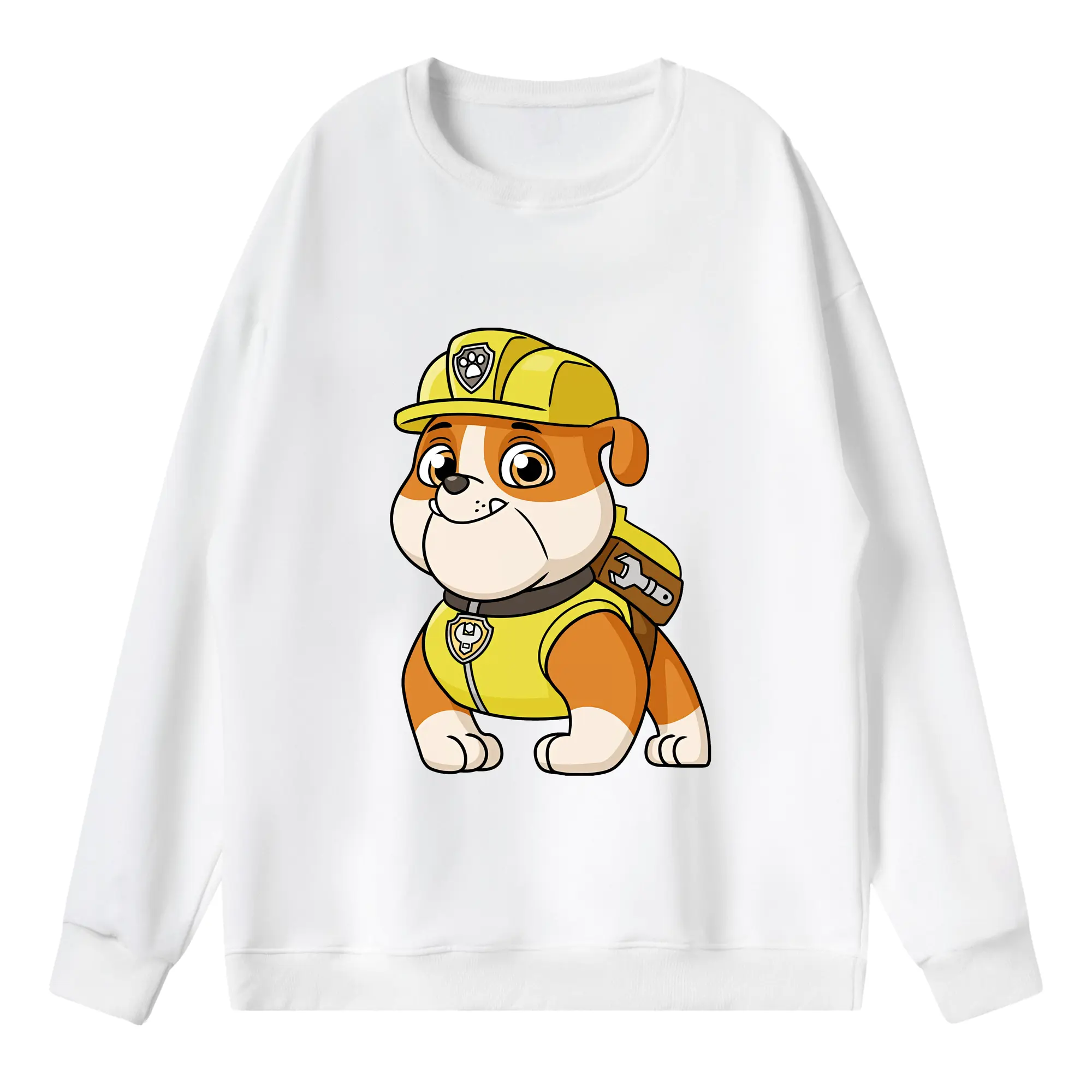 パウ・パトロール グッズ ラブル - 薄手 クルーネック スウェット 裏毛260g · ポリエステル 春秋向け カジュアル 男女兼用 · トレーナー デイリー スポーツ 散歩に最適