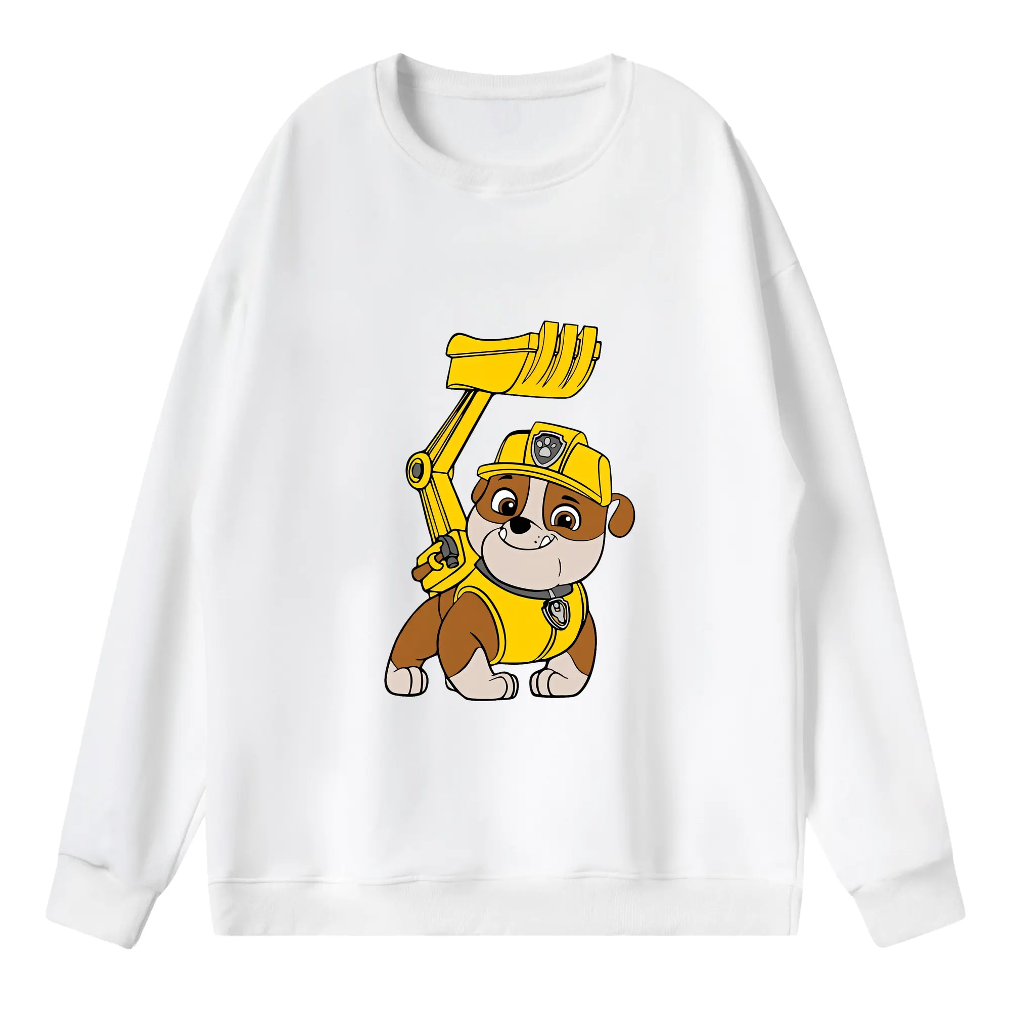 パウ・パトロール グッズ ラブル - 薄手 クルーネック スウェット 裏毛260g · ポリエステル 春秋向け カジュアル 男女兼用 · トレーナー デイリー スポーツ 散歩に最適