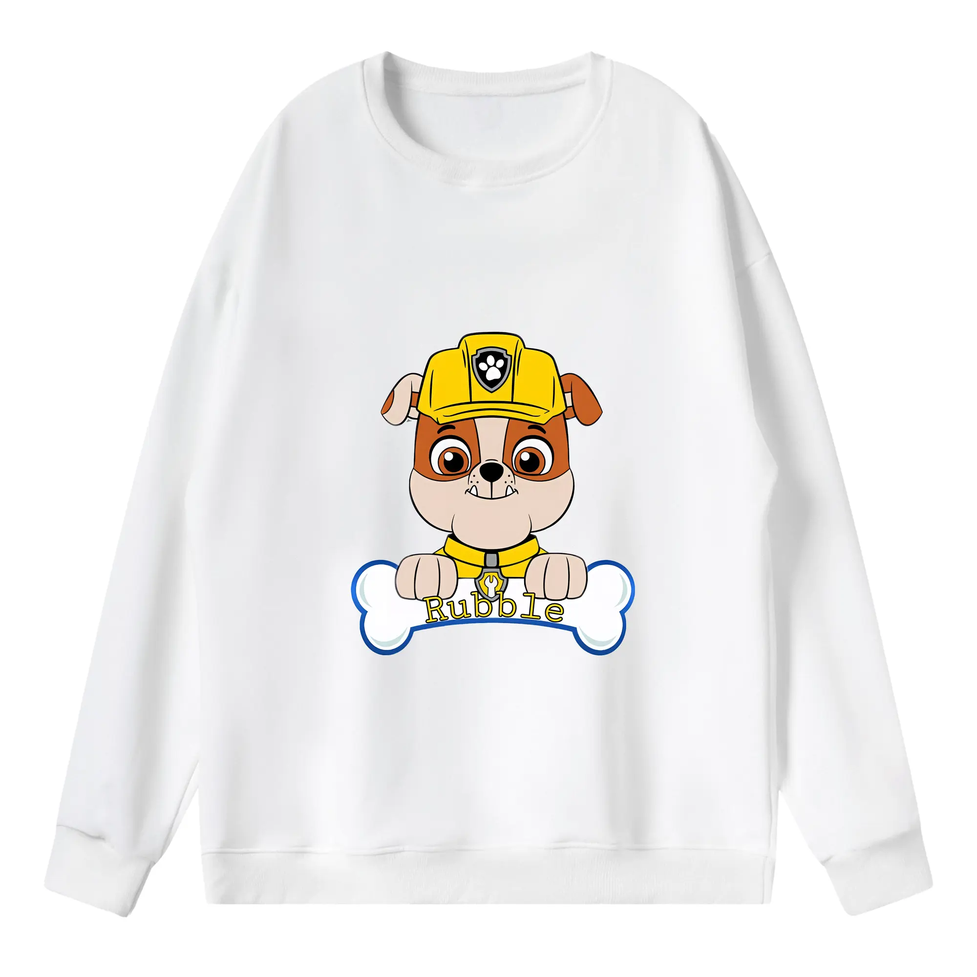 パウ・パトロール グッズ ラブル - 薄手 クルーネック スウェット 裏毛260g · ポリエステル 春秋向け カジュアル 男女兼用 · トレーナー デイリー スポーツ 散歩に最適
