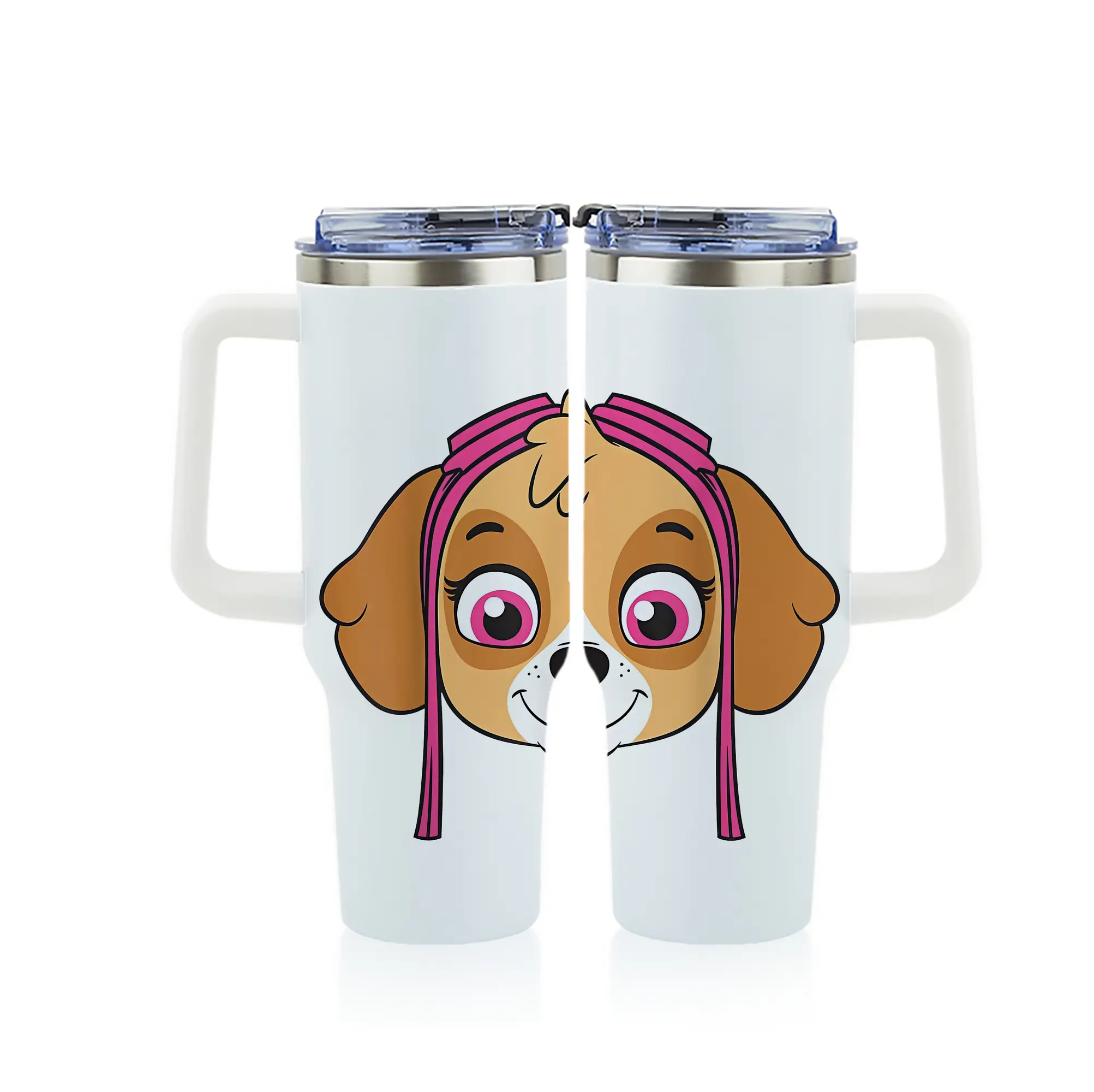 パウ・パトロール グッズ,スカイ - 1200mL フルプリント車用タンブラー ・ 304ステンレス 内側 ・ 201ステンレス 外側 ・ 保温 保冷 ・ 通勤 ドライブ アウトドア用