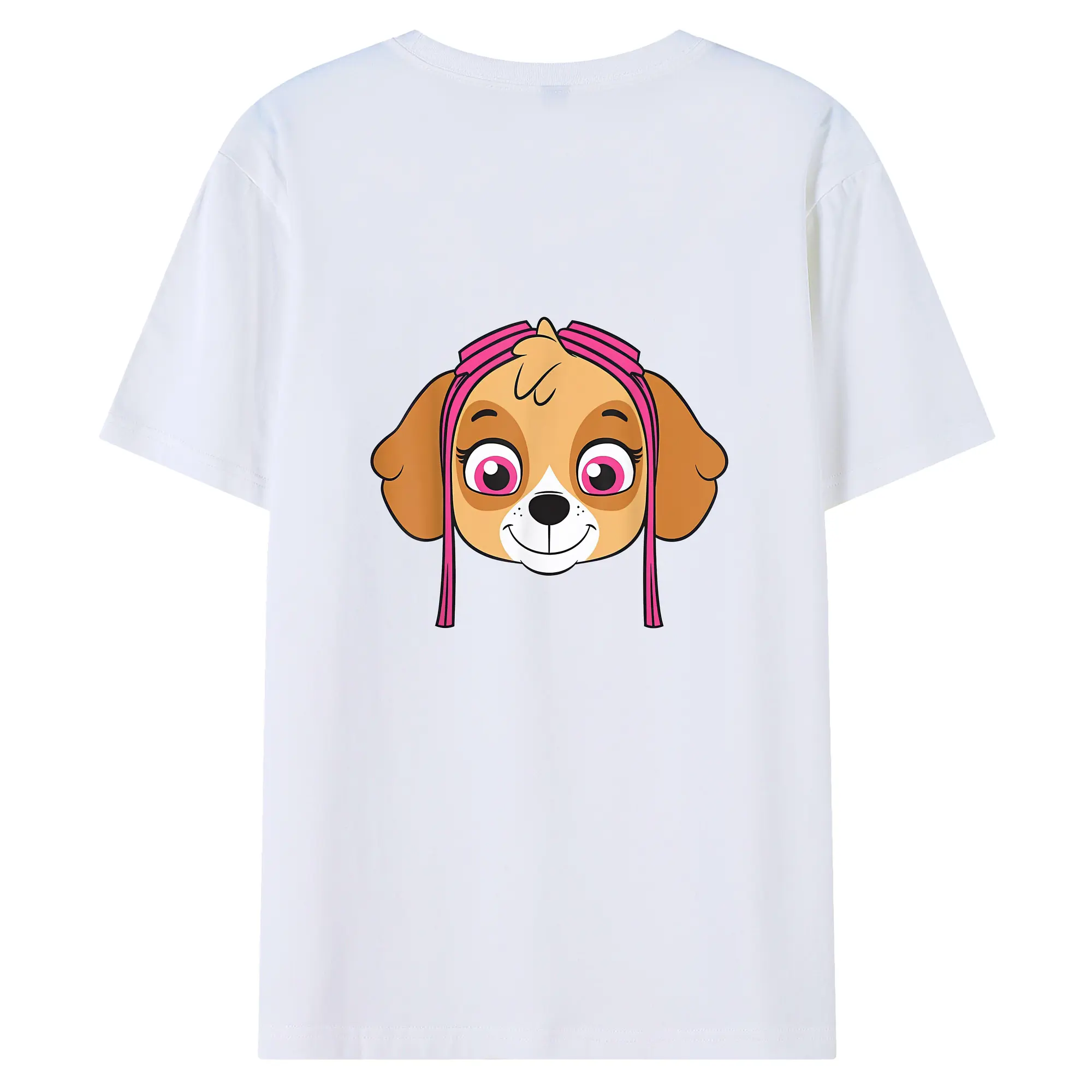 パウ・パトロール グッズ,スカイ - 綿100％ 半袖Tシャツ ・ バックプリント ・ 快適 通気性 ・ 日常使い 散歩 スポーツ用