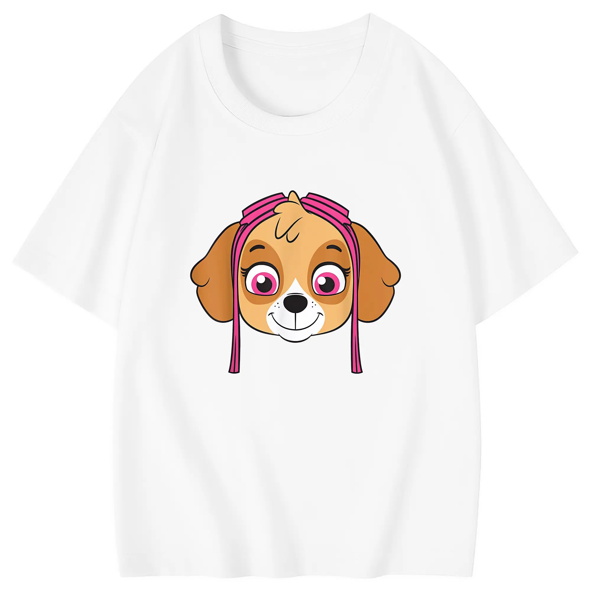 パウ・パトロール グッズ,スカイ - 綿100％ キッズTシャツ ・ フロントプリント ・ 快適 通気性 ・ スポーツ カジュアル 散歩用