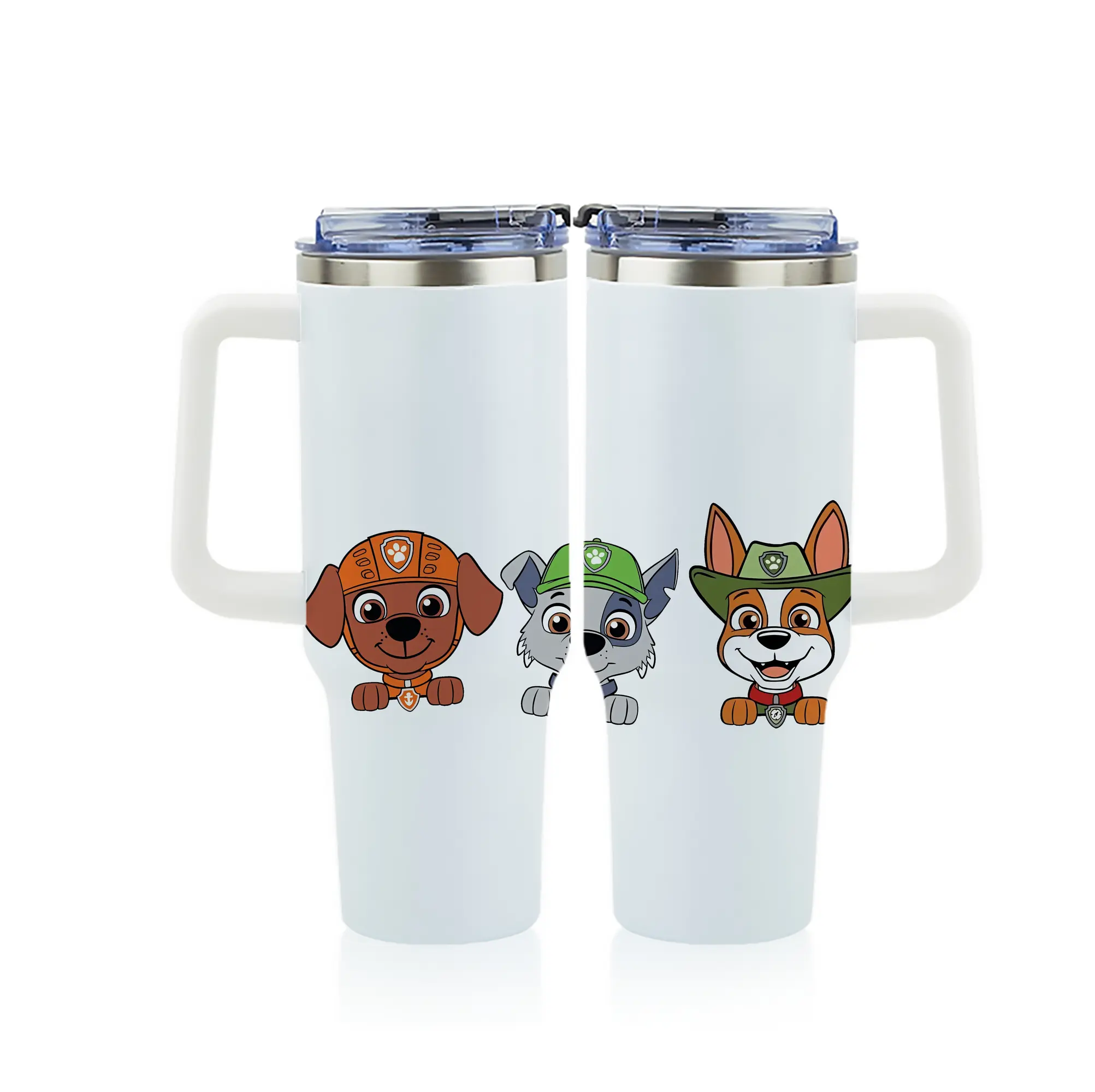 パウ・パトロール グッズ ズーマ - 1200mL フルプリント車用タンブラー ・ 304ステンレス 内側 ・ 201ステンレス 外側 ・ 保温 保冷 ・ 通勤 ドライブ アウトドア用