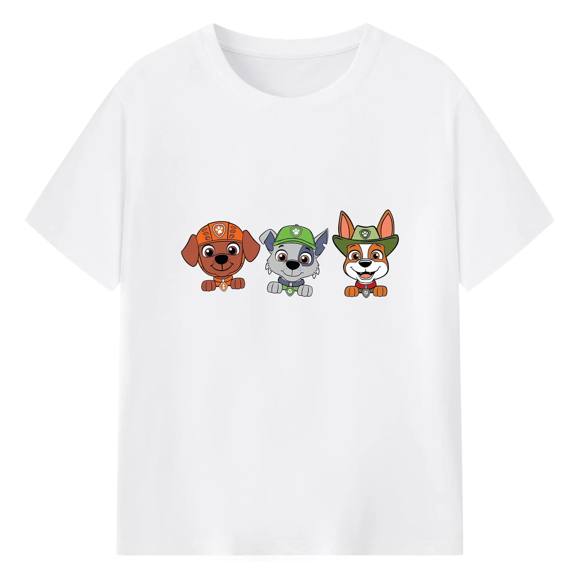 パウ・パトロール グッズ ズーマ - 綿100％ 半袖Tシャツ ・ フロントプリント ・ 快適 通気性 ・ 日常使い 散歩 スポーツ用