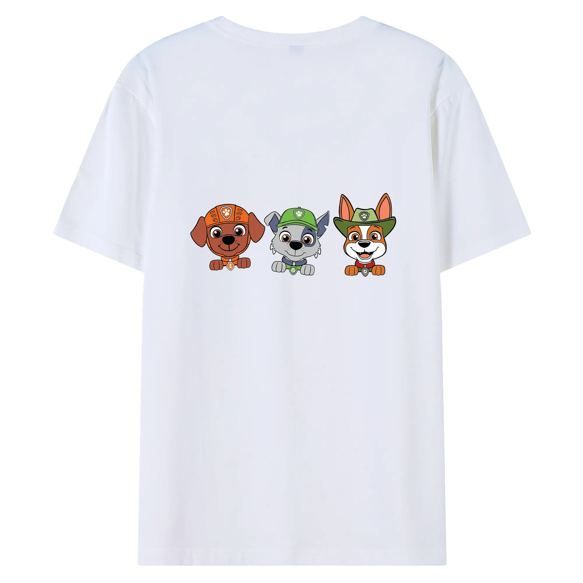 パウ・パトロール グッズ ズーマ - 綿100％ 半袖Tシャツ ・ バックプリント ・ 快適 通気性 ・ 日常使い 散歩 スポーツ用