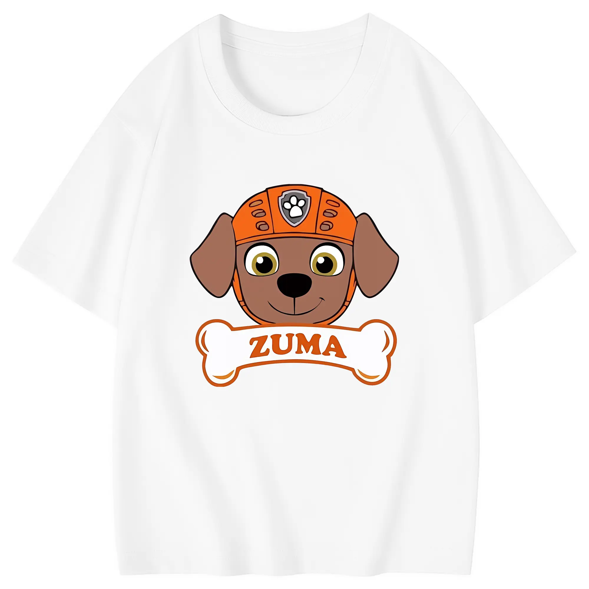 パウ・パトロール グッズ ズーマ - 綿100％ キッズTシャツ ・ フロントプリント ・ 快適 通気性 ・ スポーツ カジュアル 散歩用