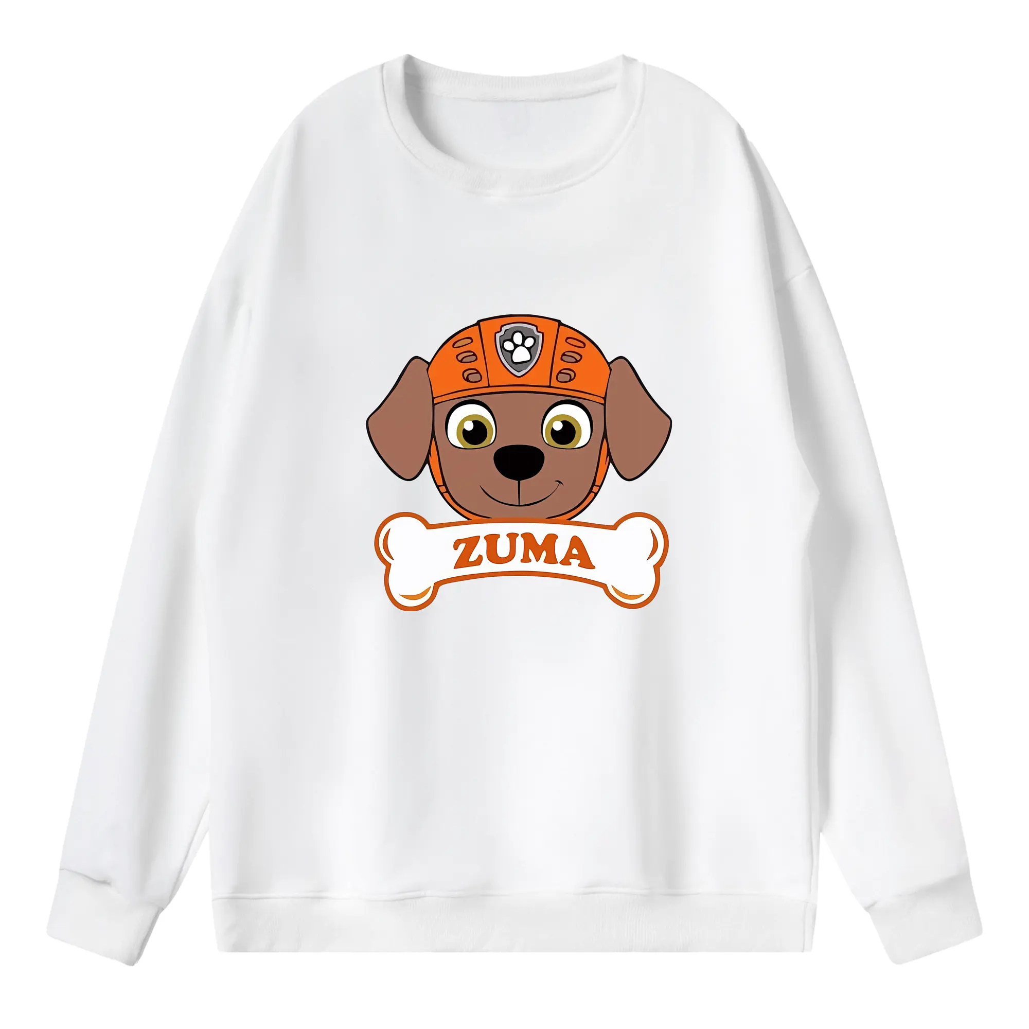パウ・パトロール グッズ ズーマ - 薄手 クルーネック スウェット 裏毛260g · ポリエステル 春秋向け カジュアル 男女兼用 · トレーナー デイリー スポーツ 散歩に最適