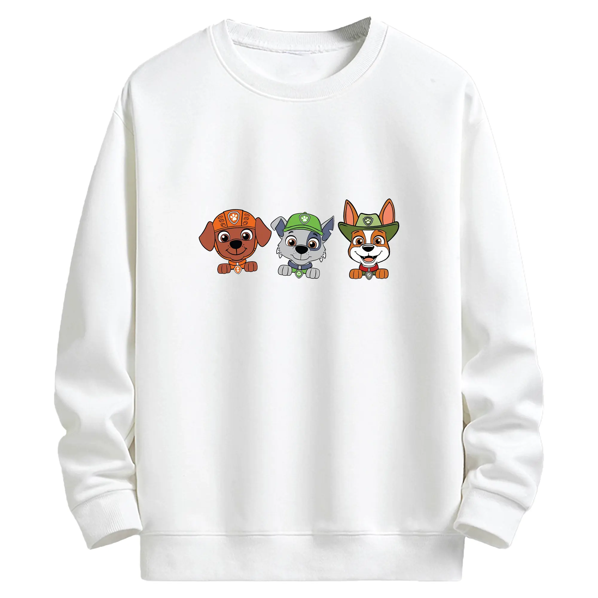 パウ・パトロール グッズ ズーマ - キッズ クルーネックスウェットシャツ ・ フロントプリント ・ 綿80％ ポリエステル20％ ・ 快適 通学 スポーツ 日常使い お散歩用