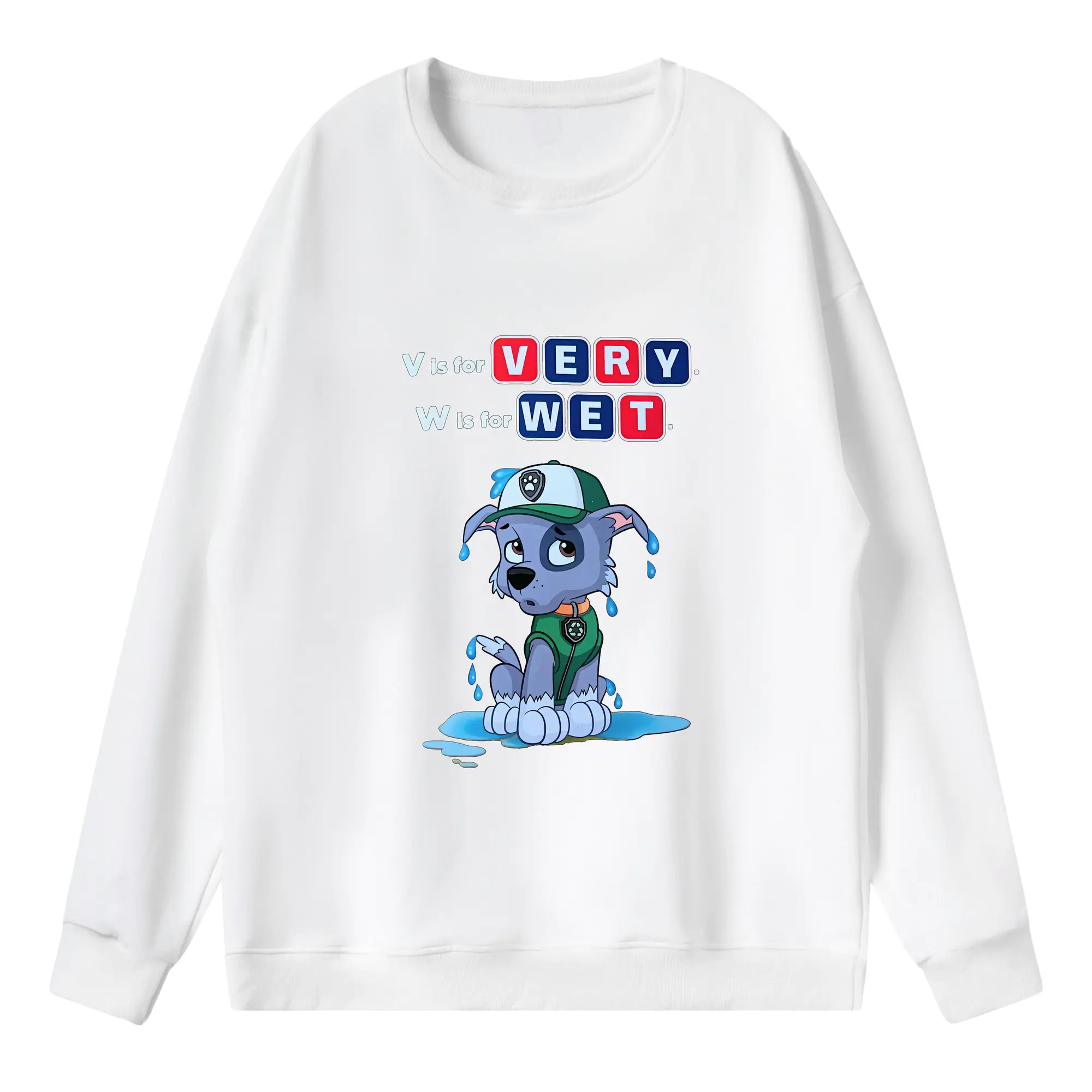 パウ・パトロール グッズ ロッキー - 薄手 クルーネック スウェット 裏毛260g · ポリエステル 春秋向け カジュアル 男女兼用 · トレーナー デイリー スポーツ 散歩に最適